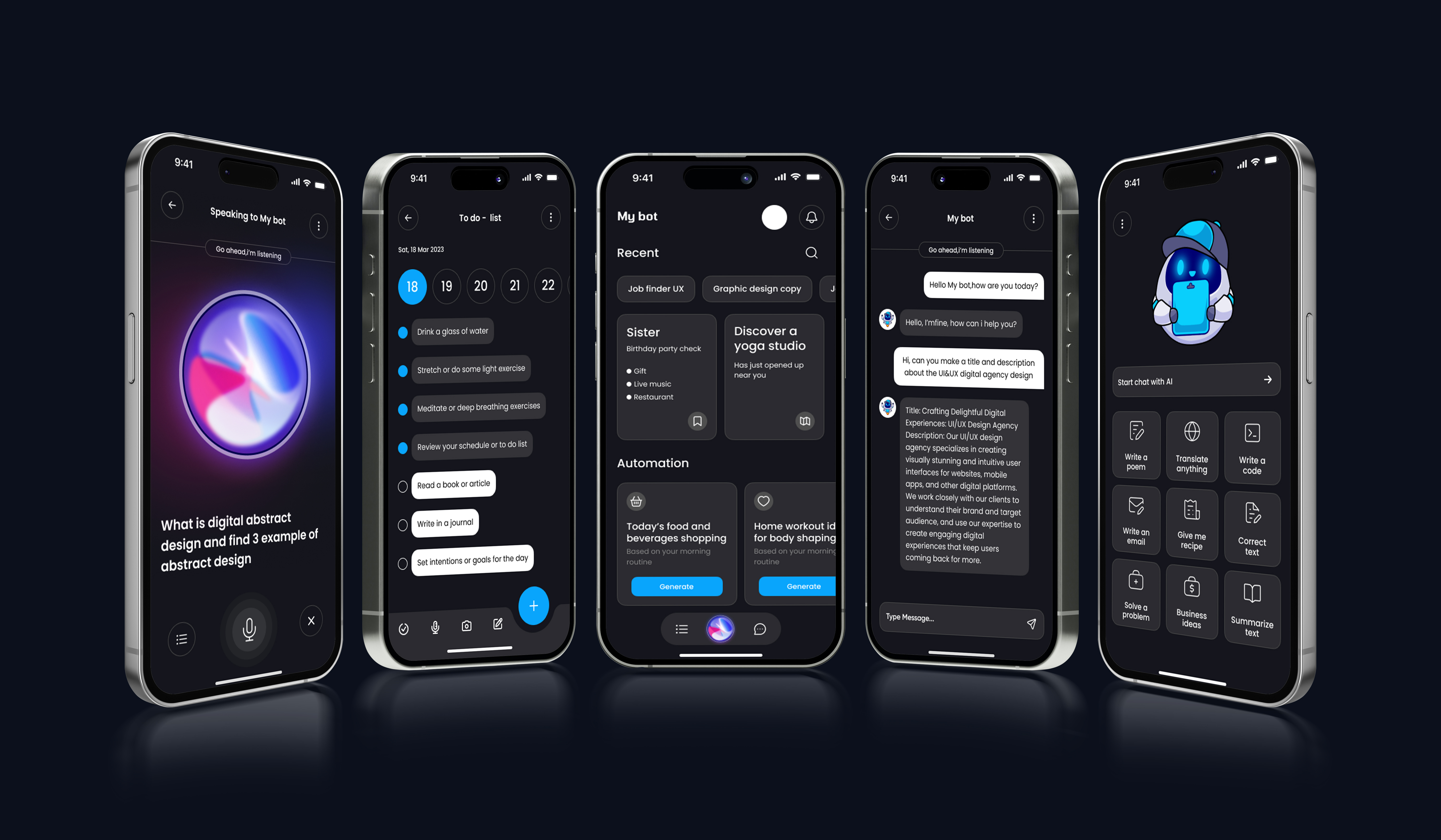 Example of Mobile App UI UX Design Saa S & Startup