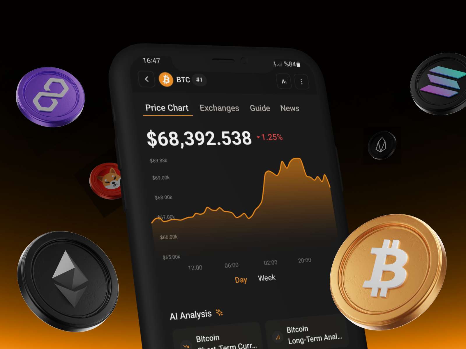 Cryptocurrency Mobile App app blockchain btc crypto modern ui web3