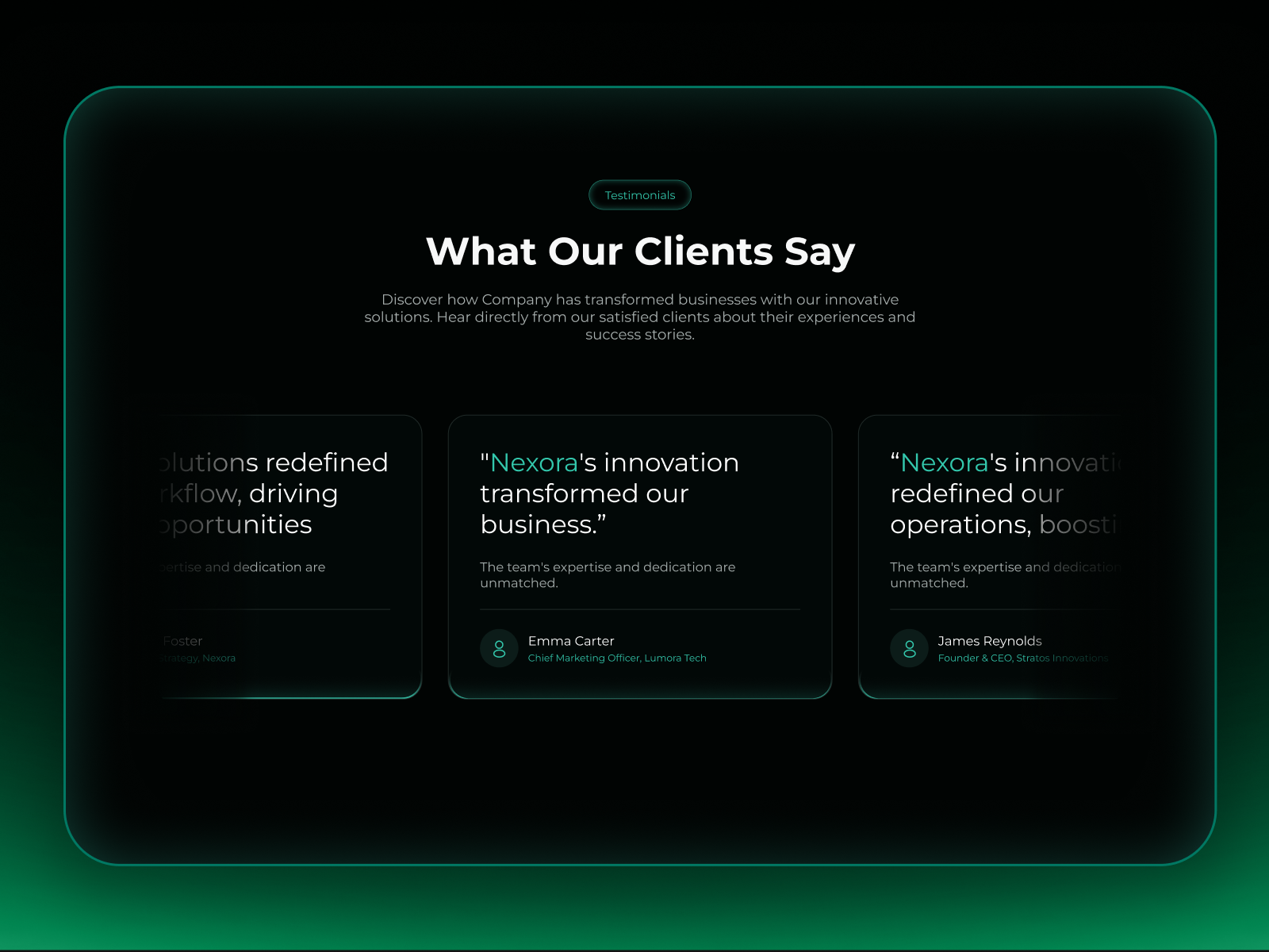 Testimonial Design