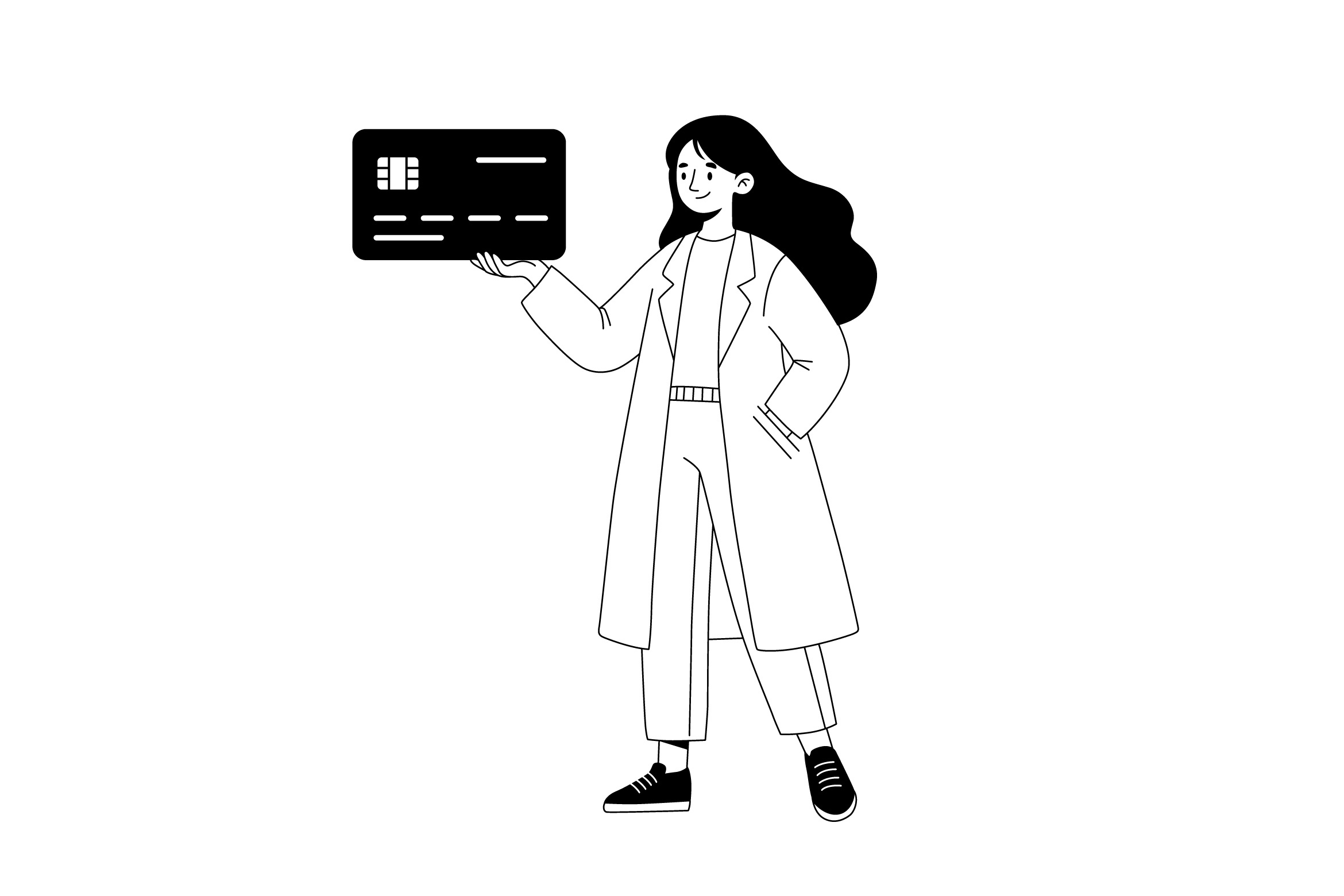Example of Minimalist Vector Outline Illustrations