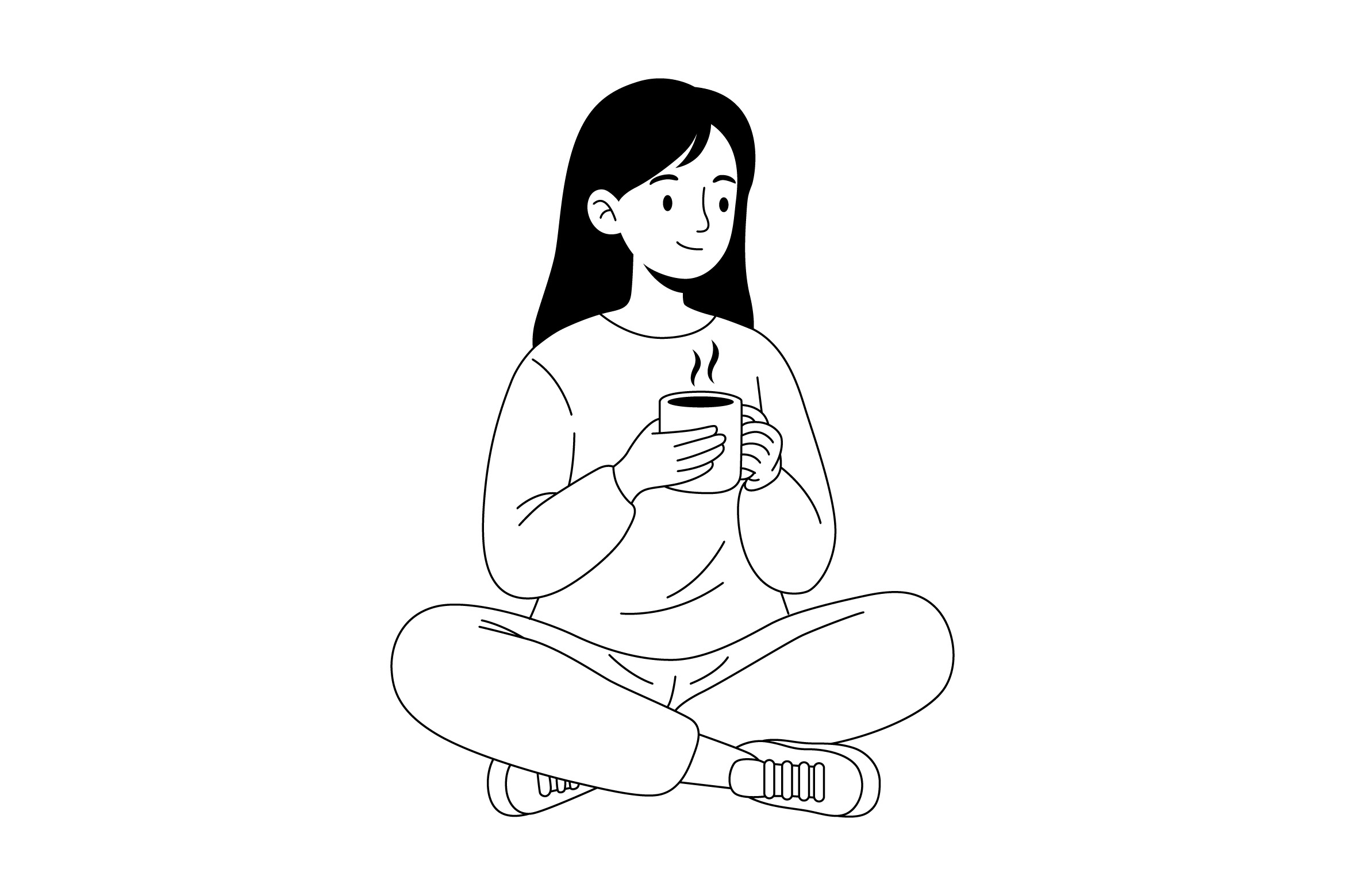 Example of Minimalist Vector Outline Illustrations