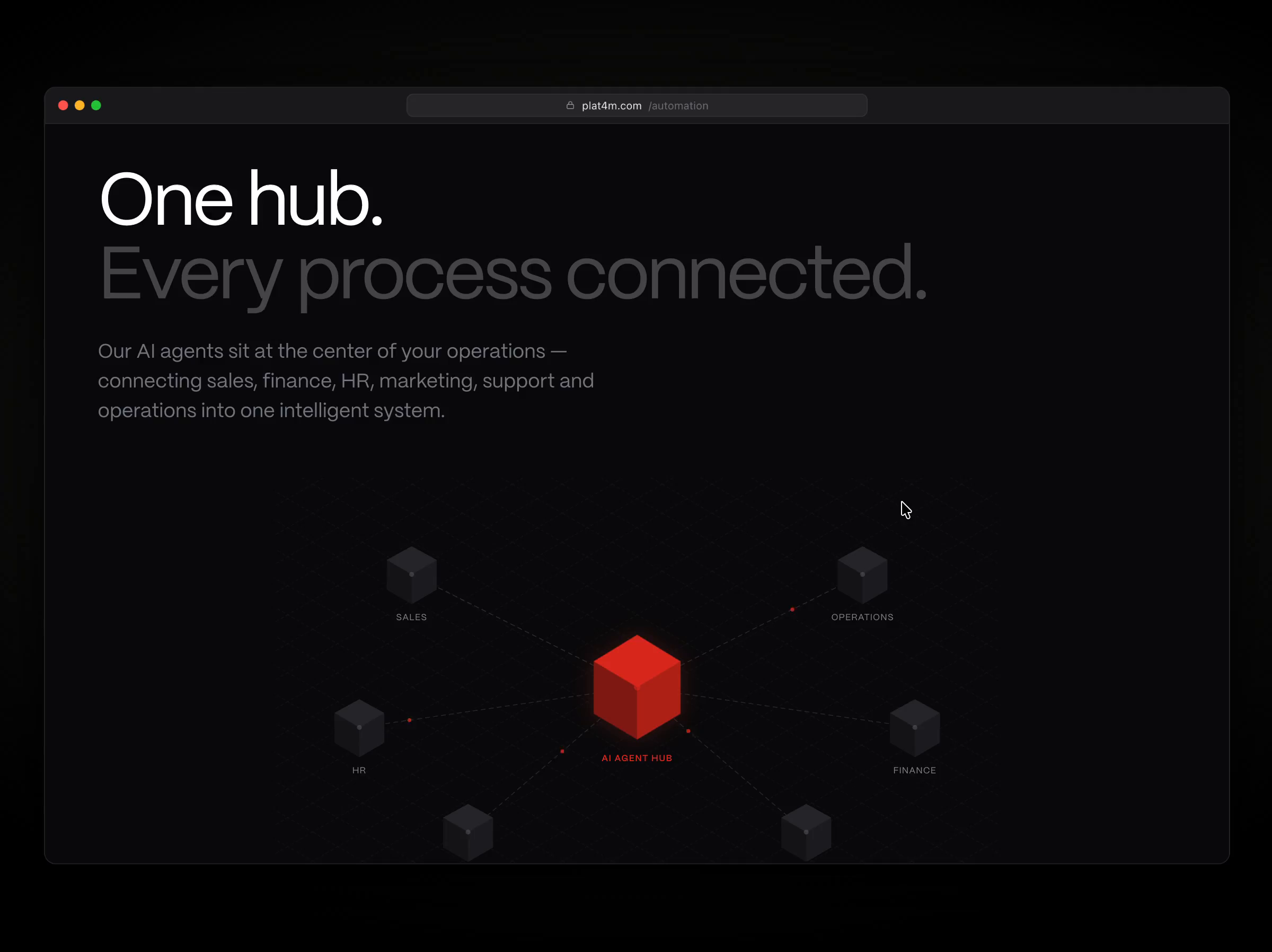 One hub. Every process connected.