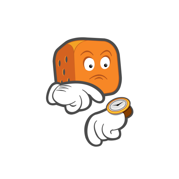 2d Character Animation - Dice Duel 2d animation animation 2d character clock design dice dice game digital art emoticon hurry up mobile mobile art mobile game motion graphics noai vector vector art vector character waiting