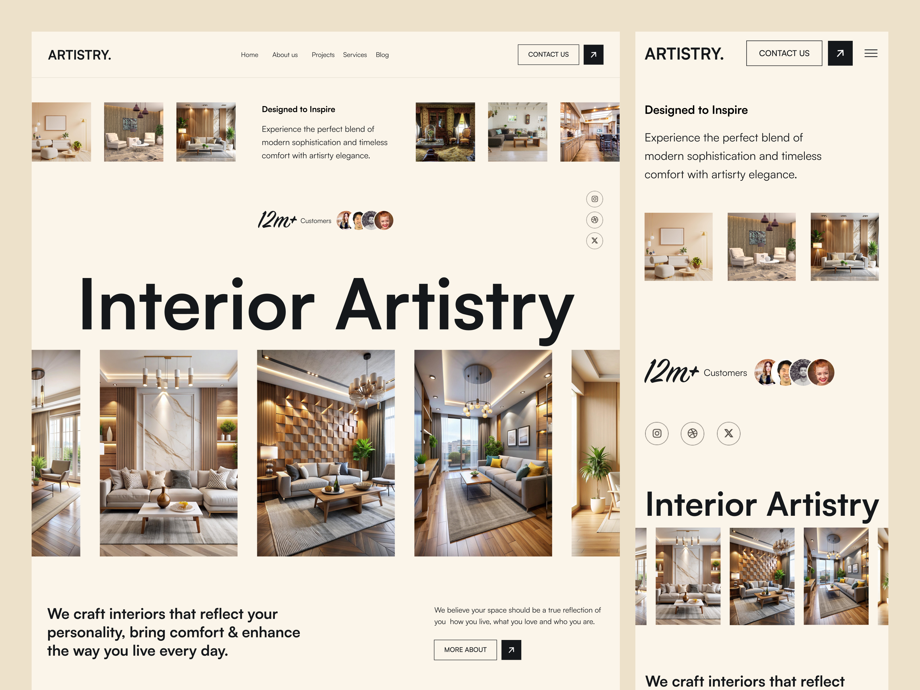 Example of Landing Page Design Single Page