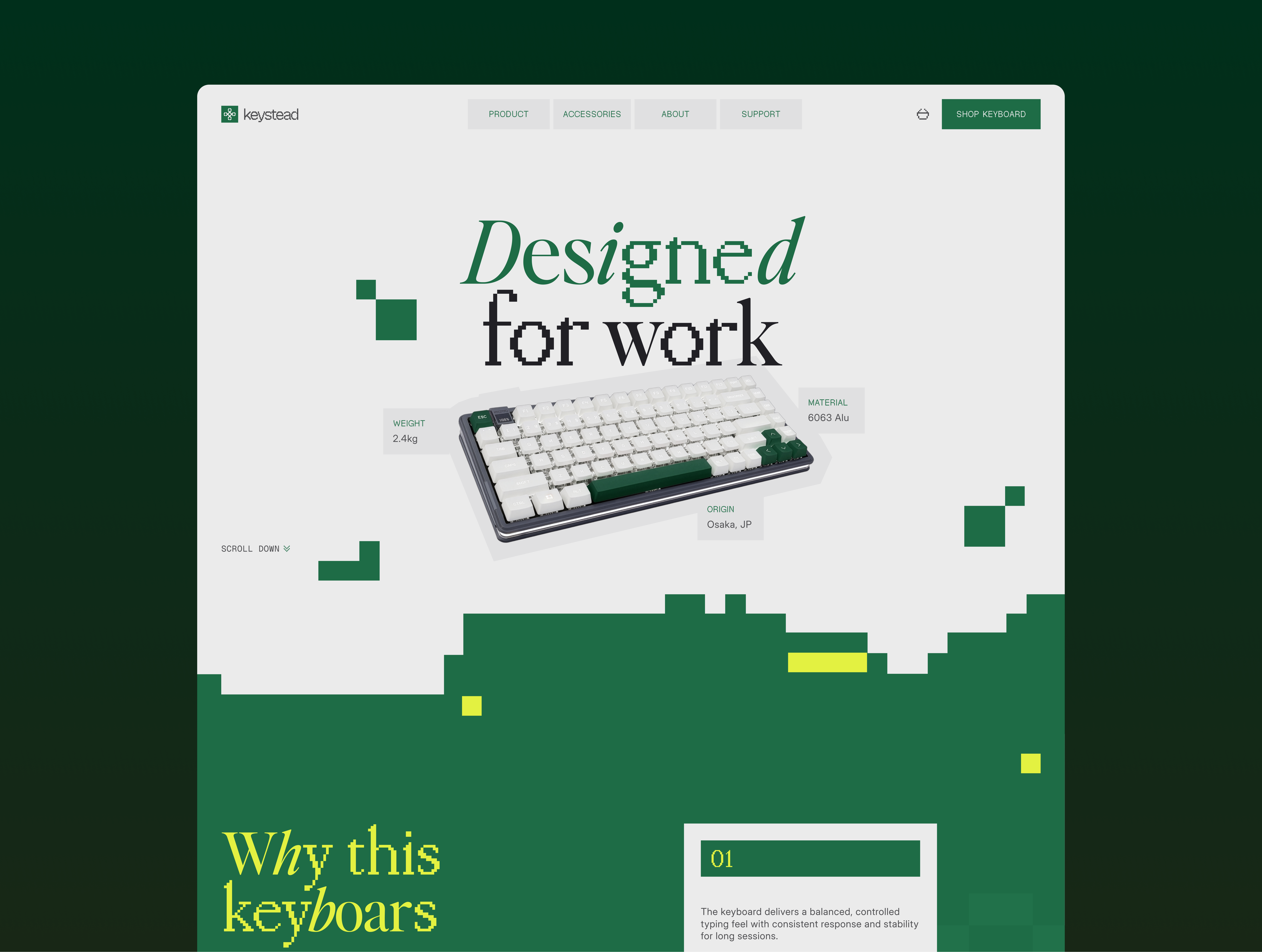 🖼 Keystead - One Keyboard landing ui