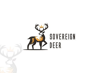 Sovereign Deer animallogo branddesign brandidentity branding business card design crown crownlogo deer deerlogo design designfreke forest graphic design illustration kinglogo logo logotype vector