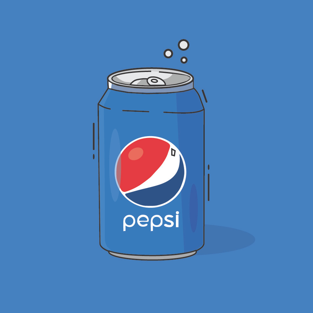 Pepsi Can adobe illustrator graphic design