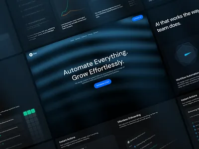 Oxe — Automation Agency Landing Page design framer framer template landing page saas template ui ui ux uiux web web design web ui website website design website ui ux