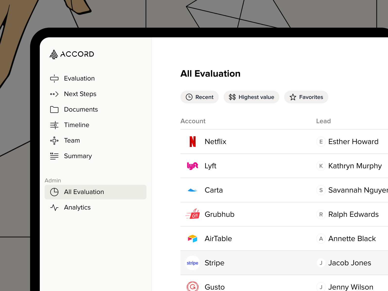 Web menu application menu saas web