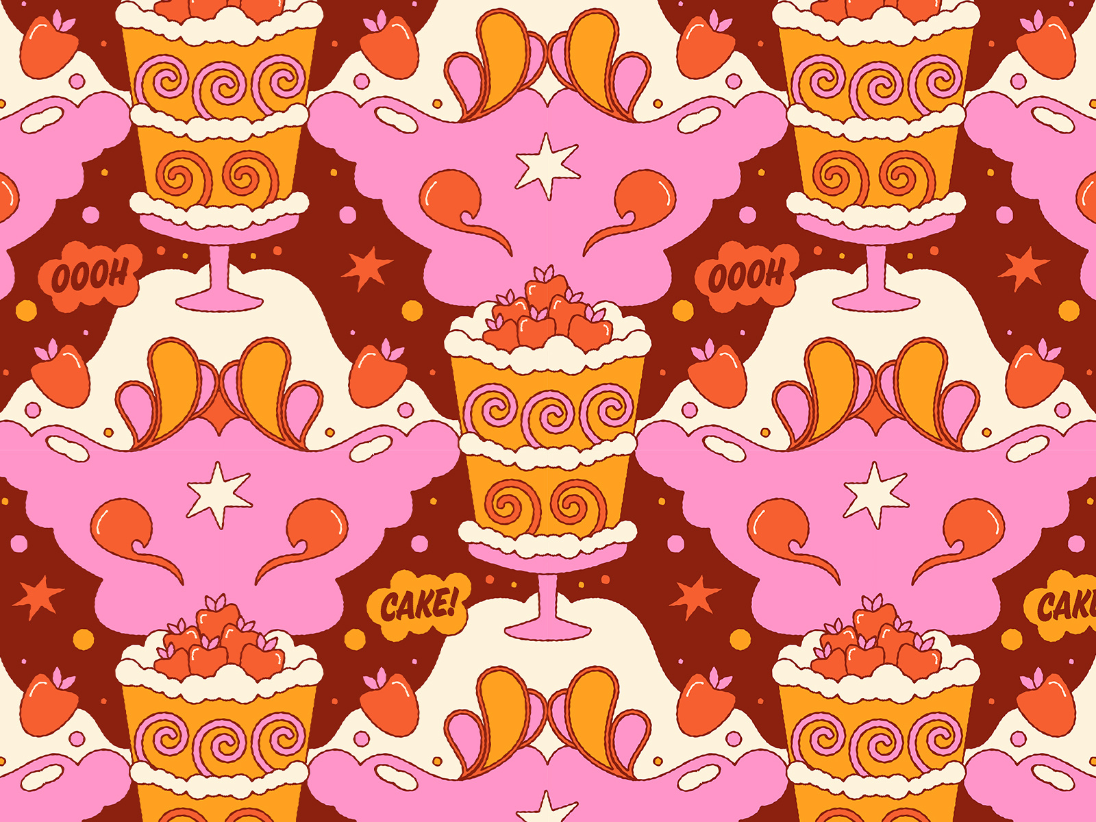 Ooh Cake Party Pattern