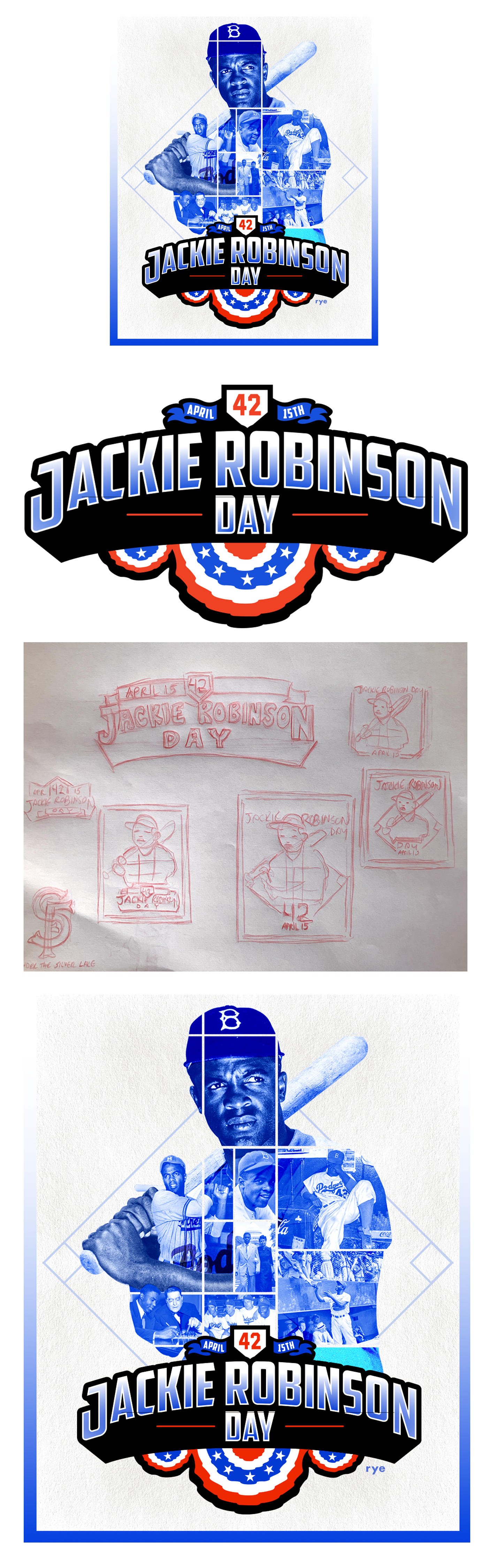 Jackie Robinson Day 2026 baseball branding design graphic design graphic design mlb sports design typography