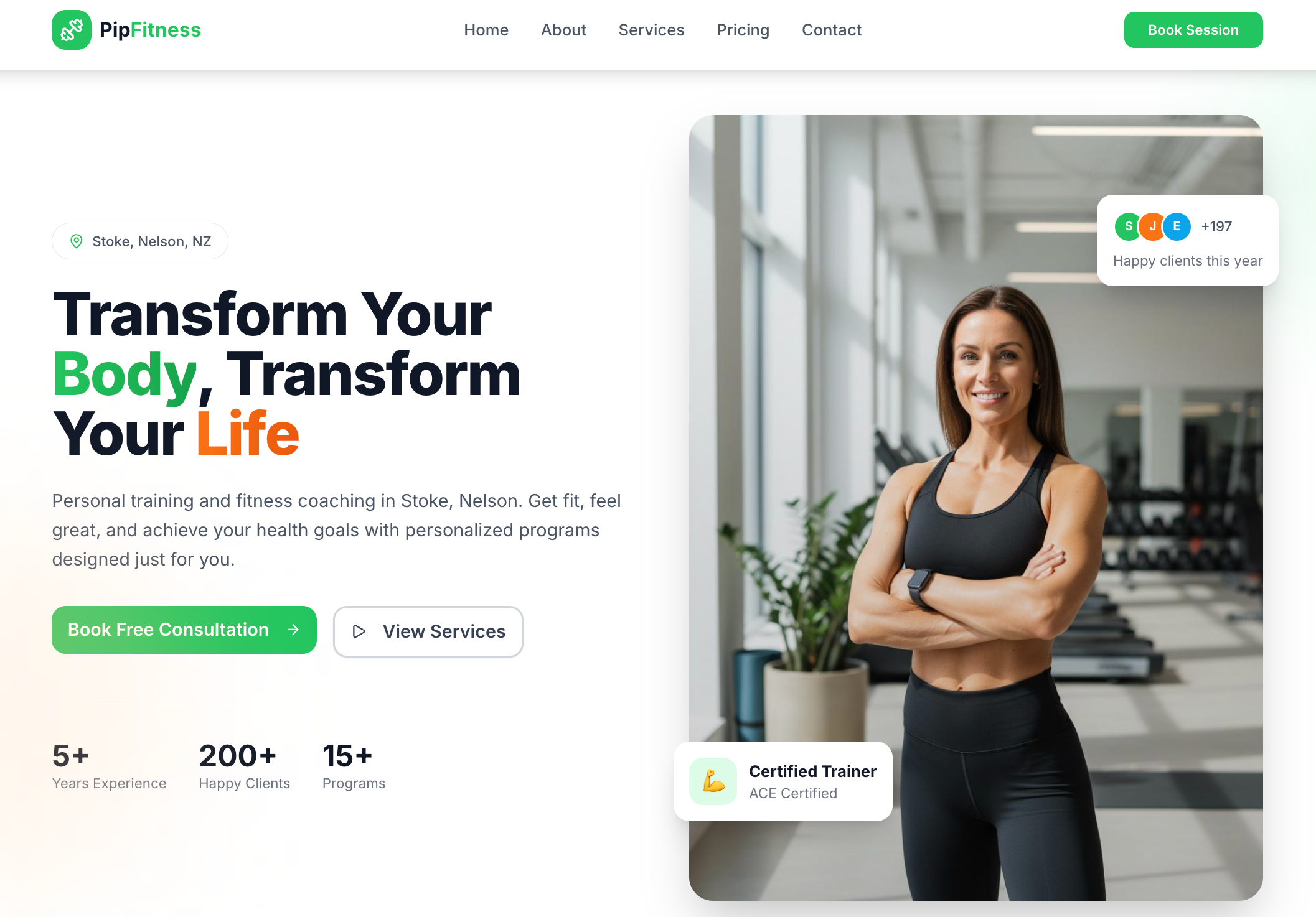 Pip Fitness animation brand direction branding design fitness graphic design micro animations new zealand payment ui ux web design website website design website development
