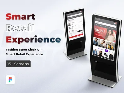 RetailX – Smart Fashion Store Kiosk UI 🛍️ ecommerce kioskui productdesign retaildesign smartretail uxdesign webdesign