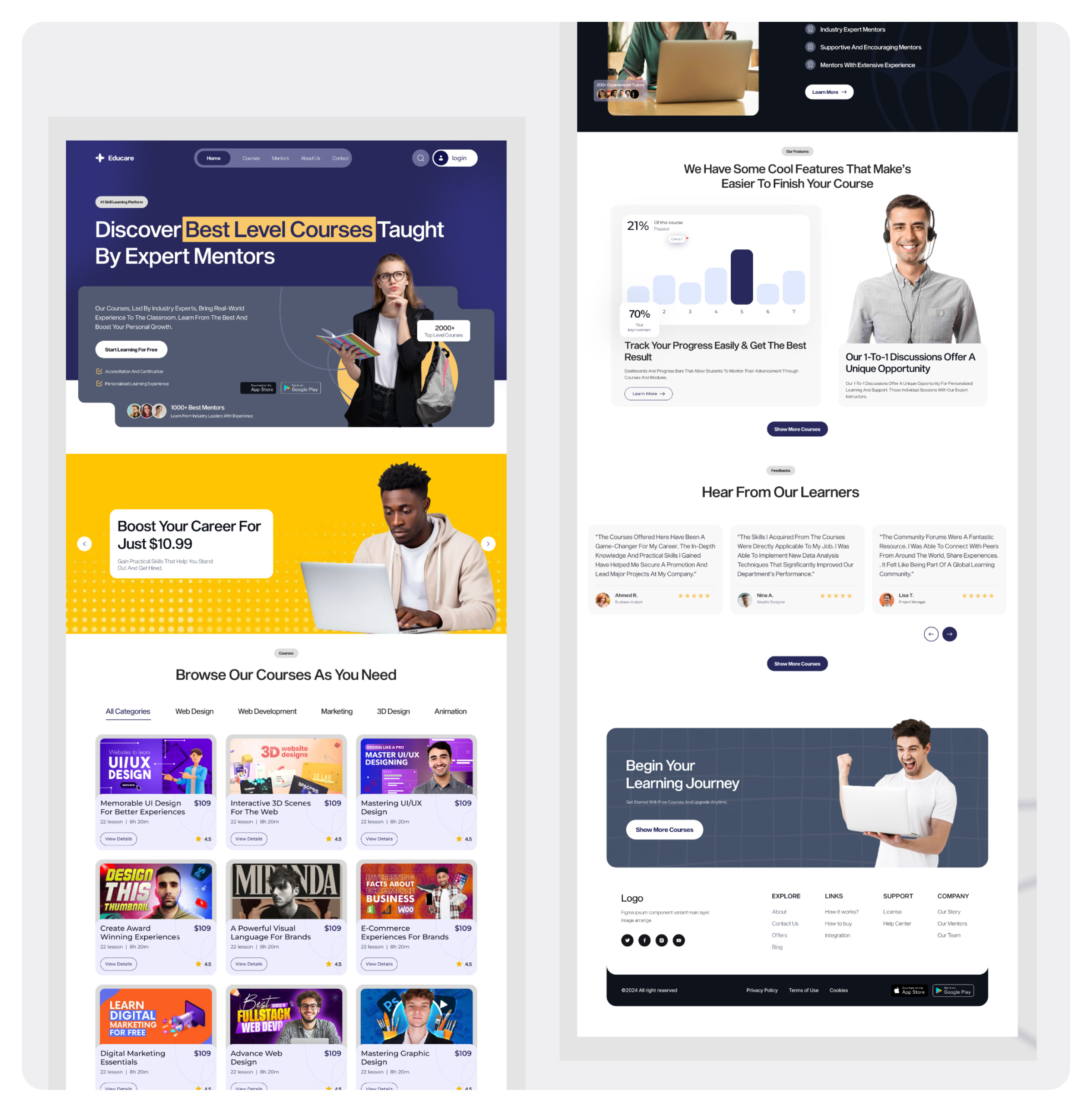 Example of Webflow Design & Development