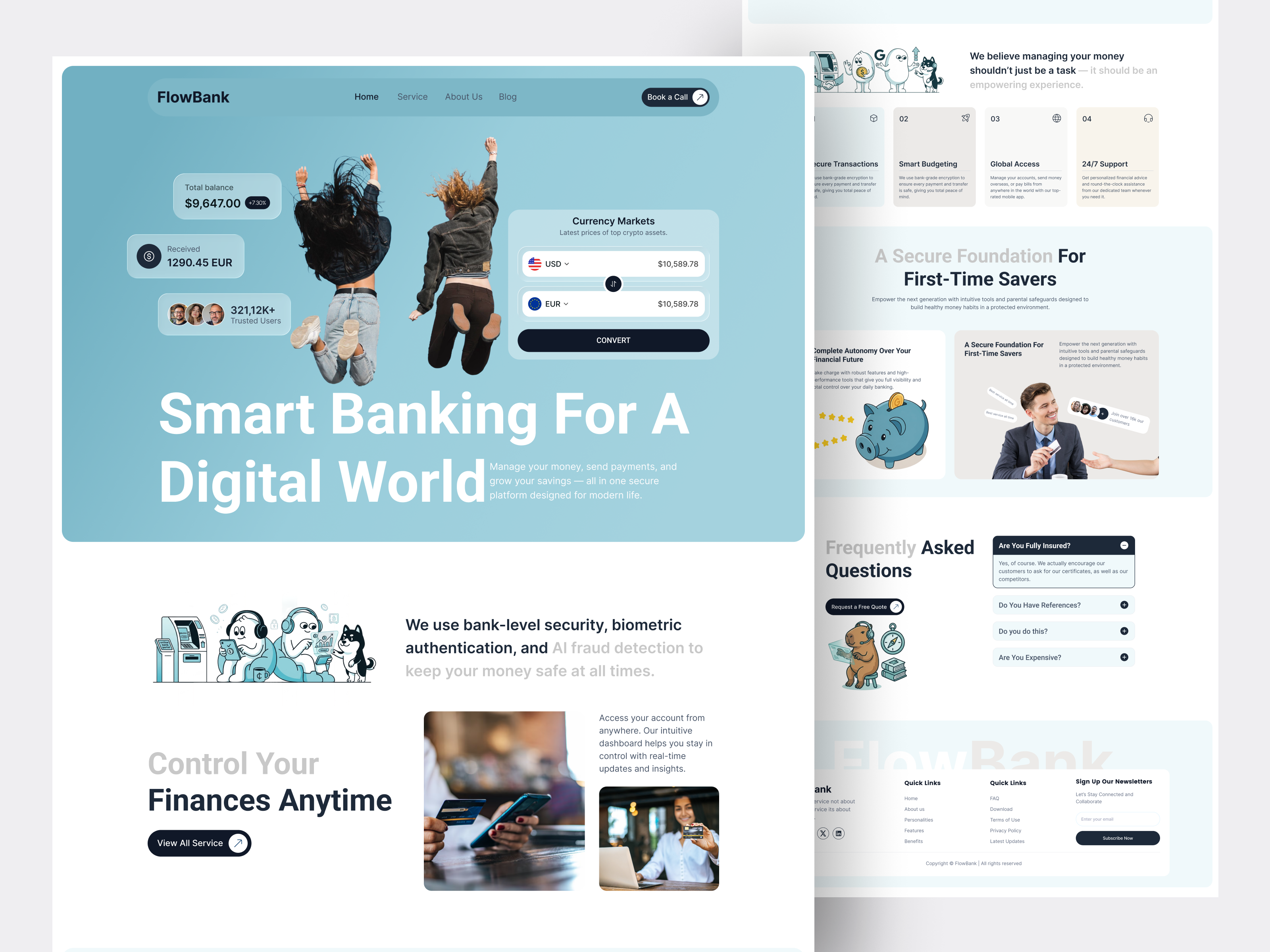 Example of Premium Landing Page UI/UX Design