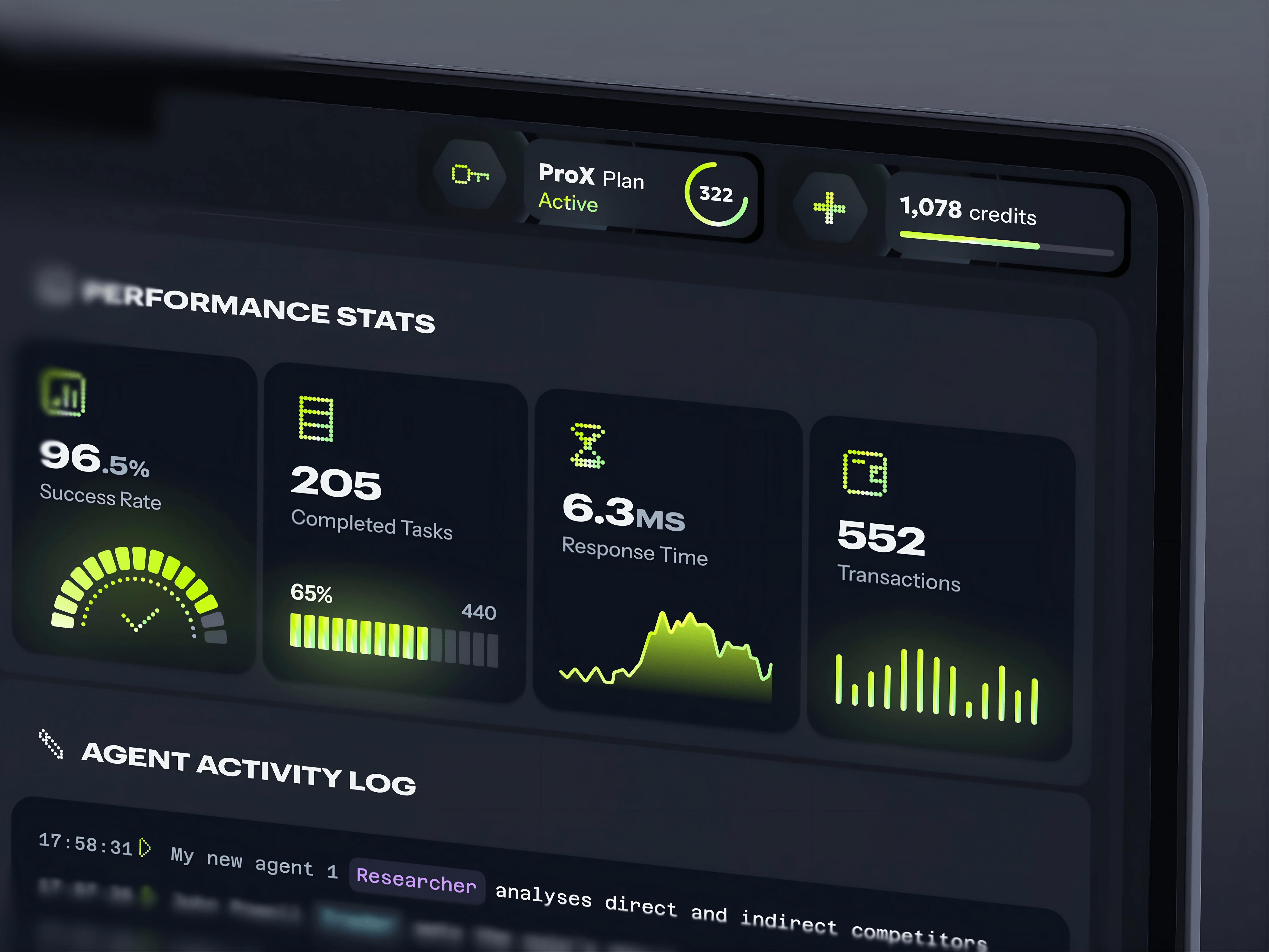lem0n: AI Agents Tasks Performance Dashboard ai agents ai app design ai dashboard ai data ai fintech ai platform ai product ai startup artificial intelligence automation crypto app dashboard ui design graphic design product design saas website technology token web app web3 design