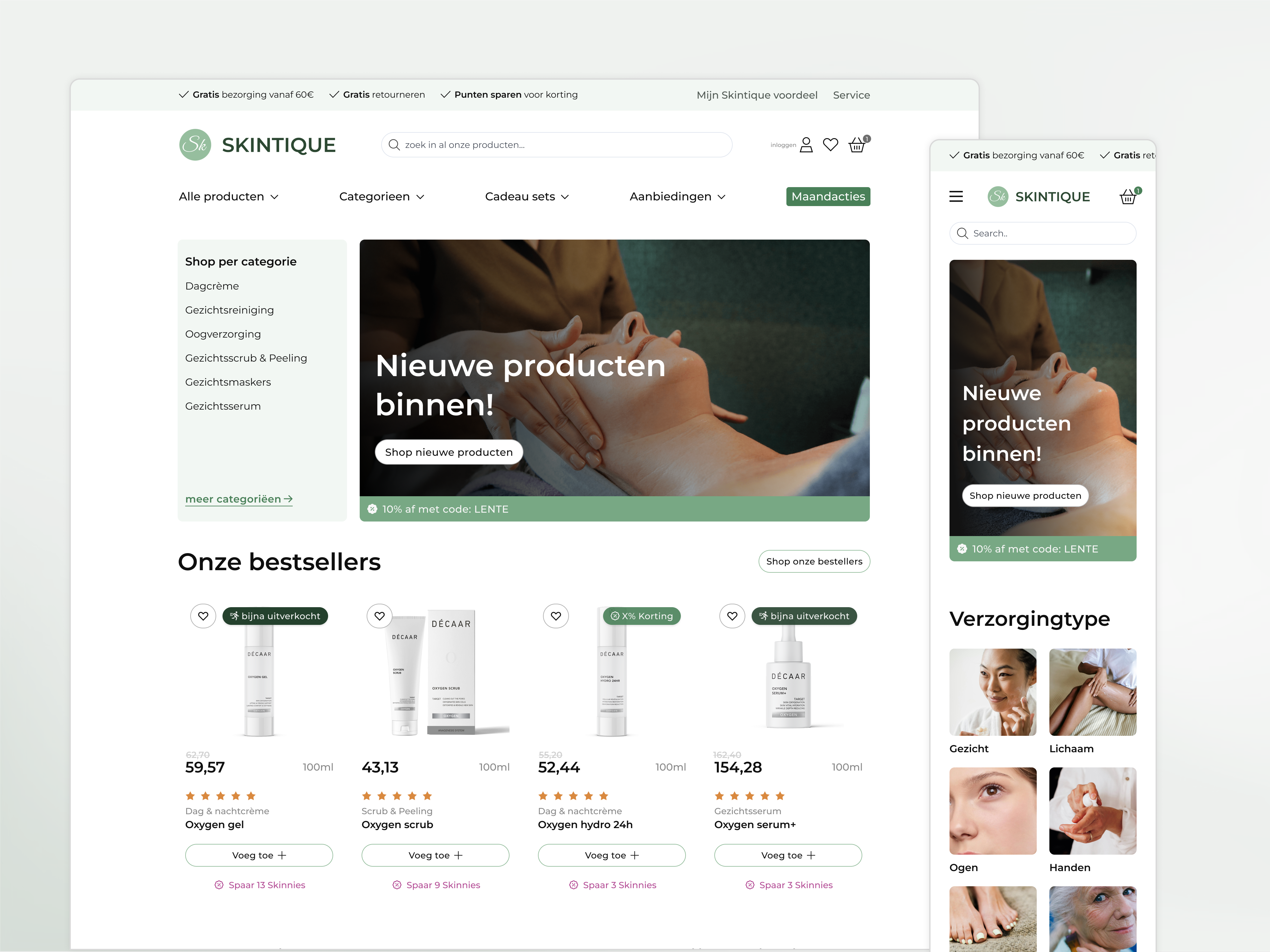 Skincare E-Commerce | Webshop Design