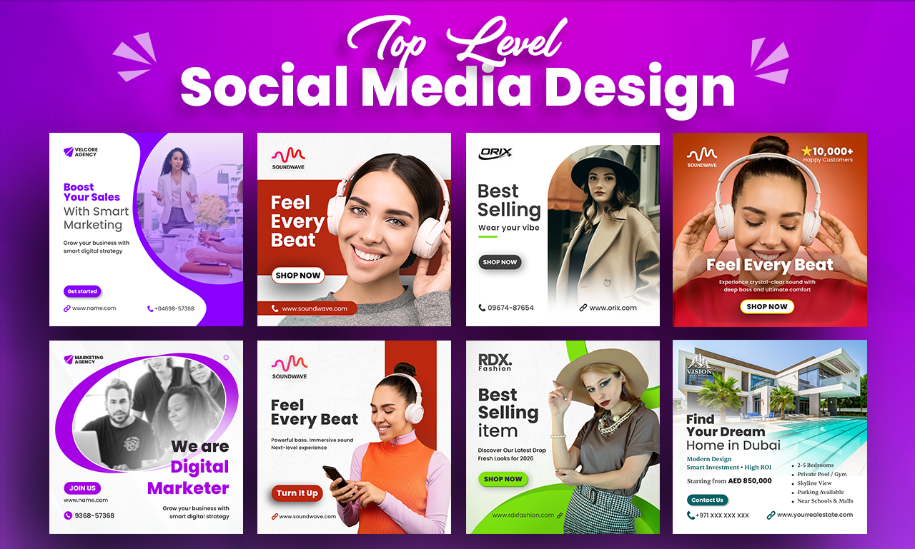 Example of High  Converting Social Media Ads Design