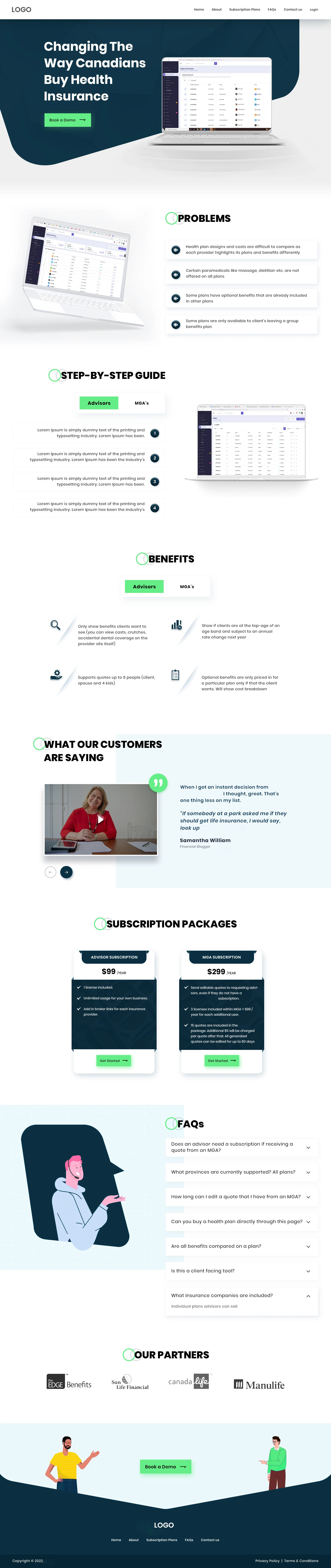 HEALTH INSURACNCE WEBSITE HOME PAGE