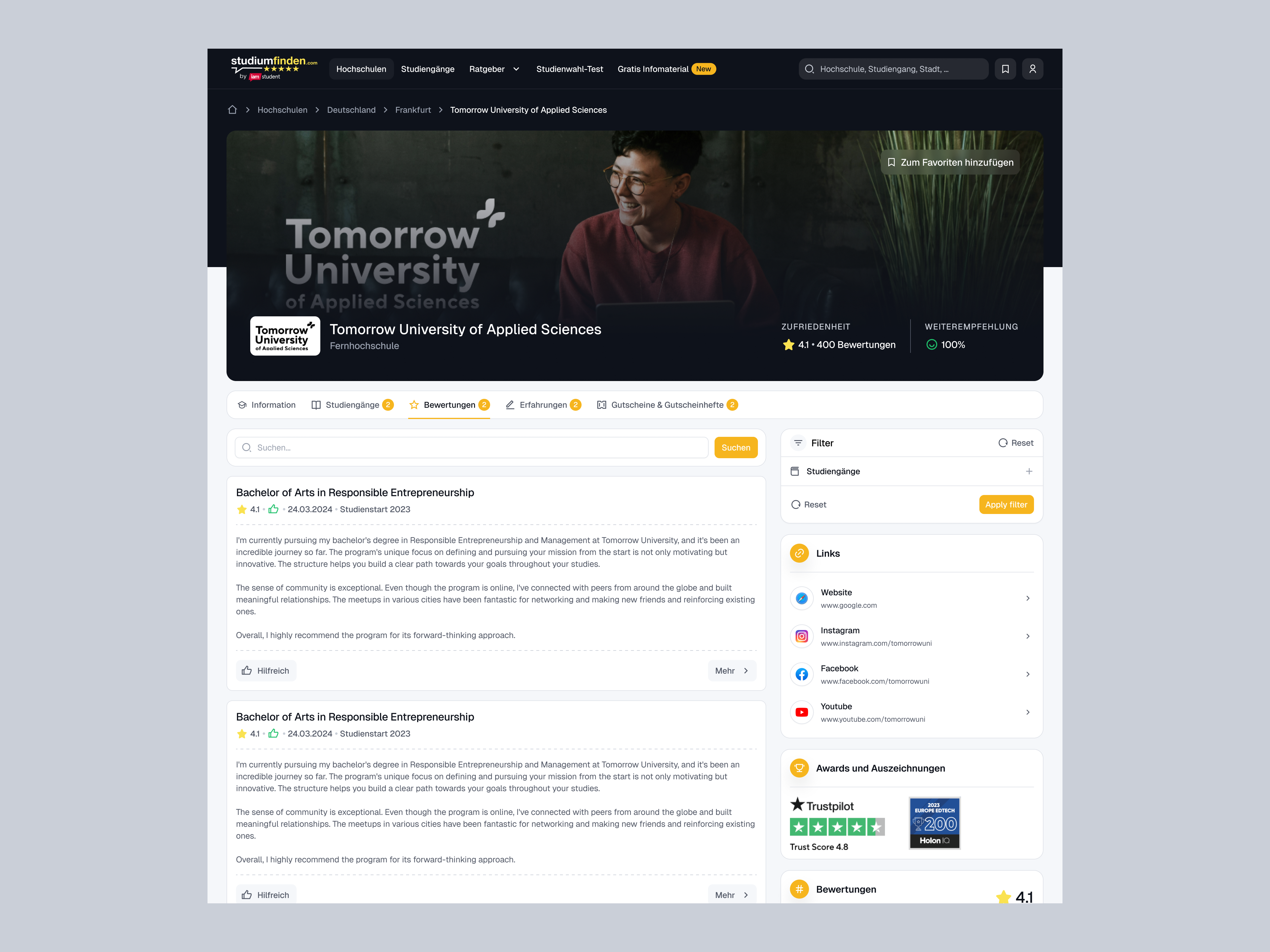 Reviews ai app course design minimal mobile review school student system tool ui university ux web