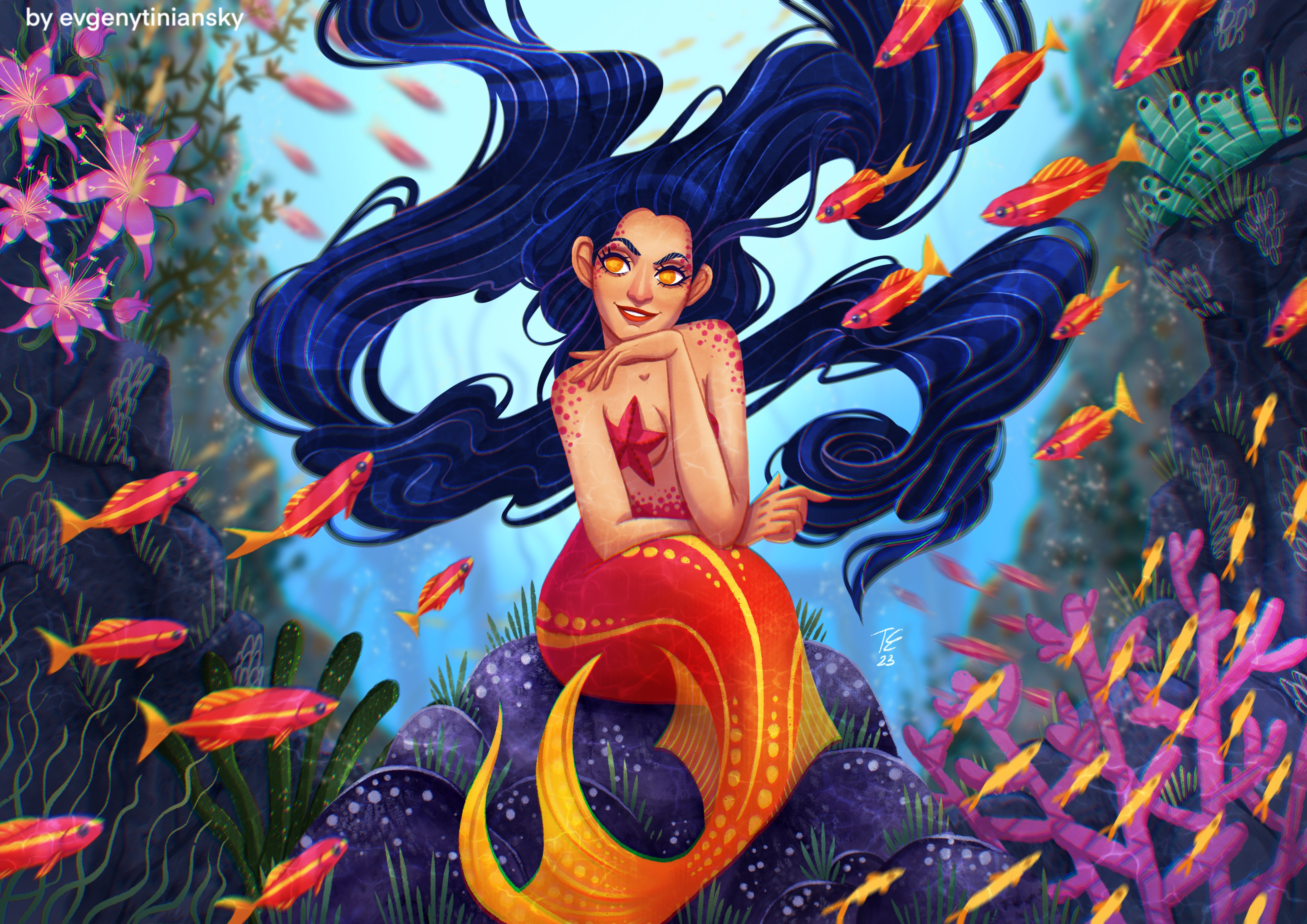 Mermaid Magic – Children's Book Character Illustration