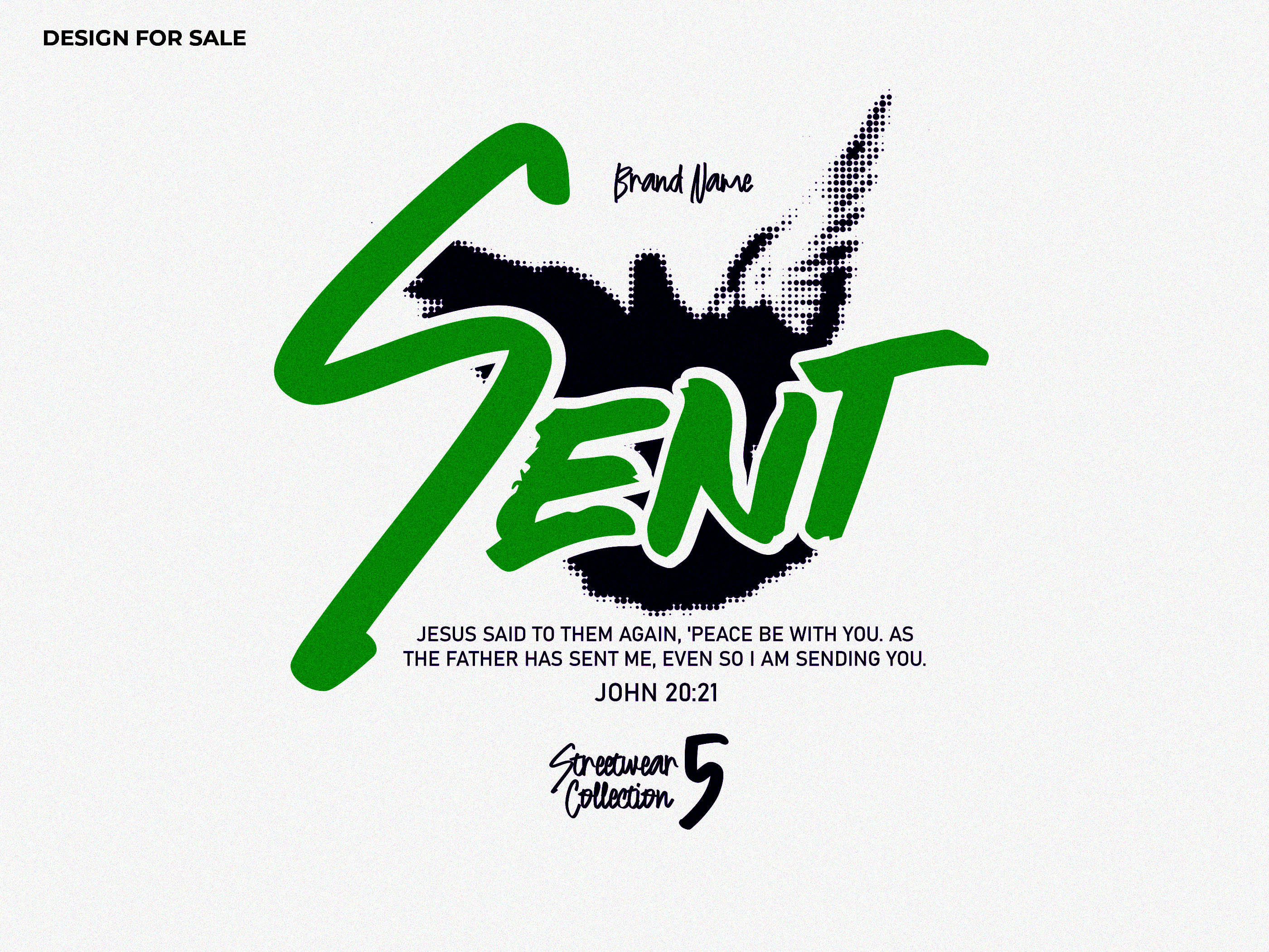 SENT - Streetwear Tshirt Design bold christian clothing clothingbrand design faithinspired graphic design lettering peace print shirt design streetwear tshirt tshirtdesign typography vintage y2k