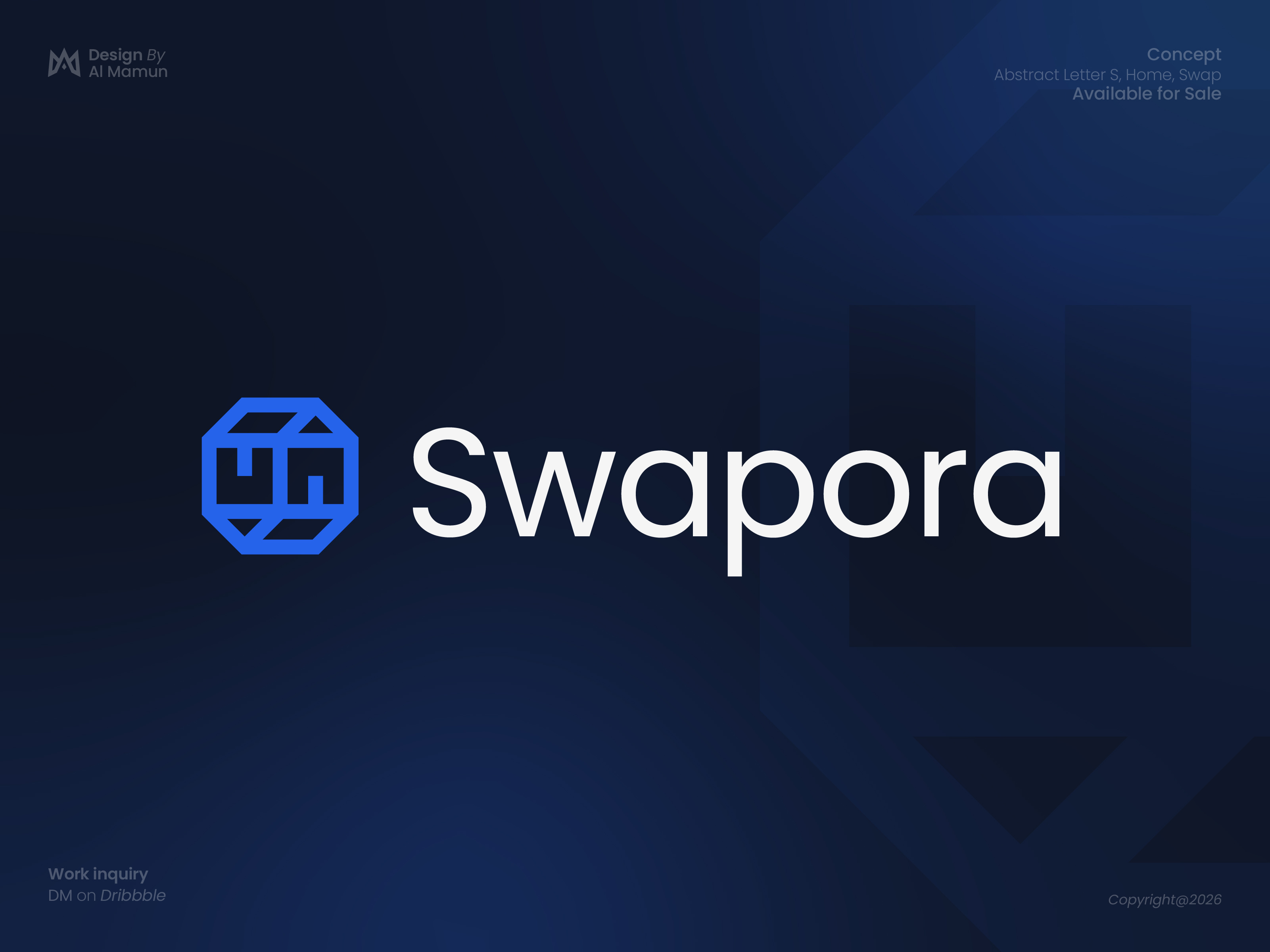 Swapora Logo | Modern Real Estate Home Swap Brand Identity