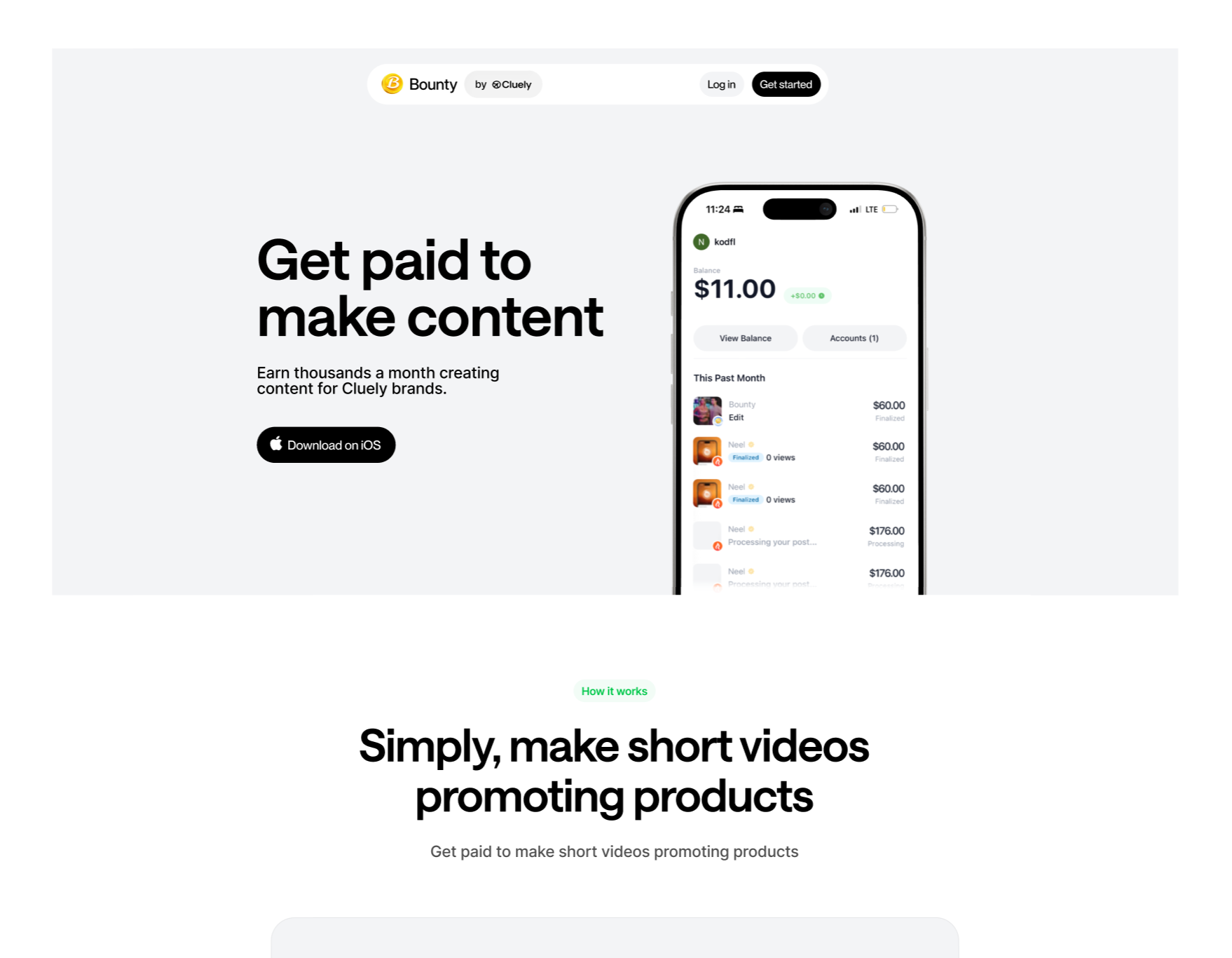 Example of Landing Page (Webflow/Framer)
