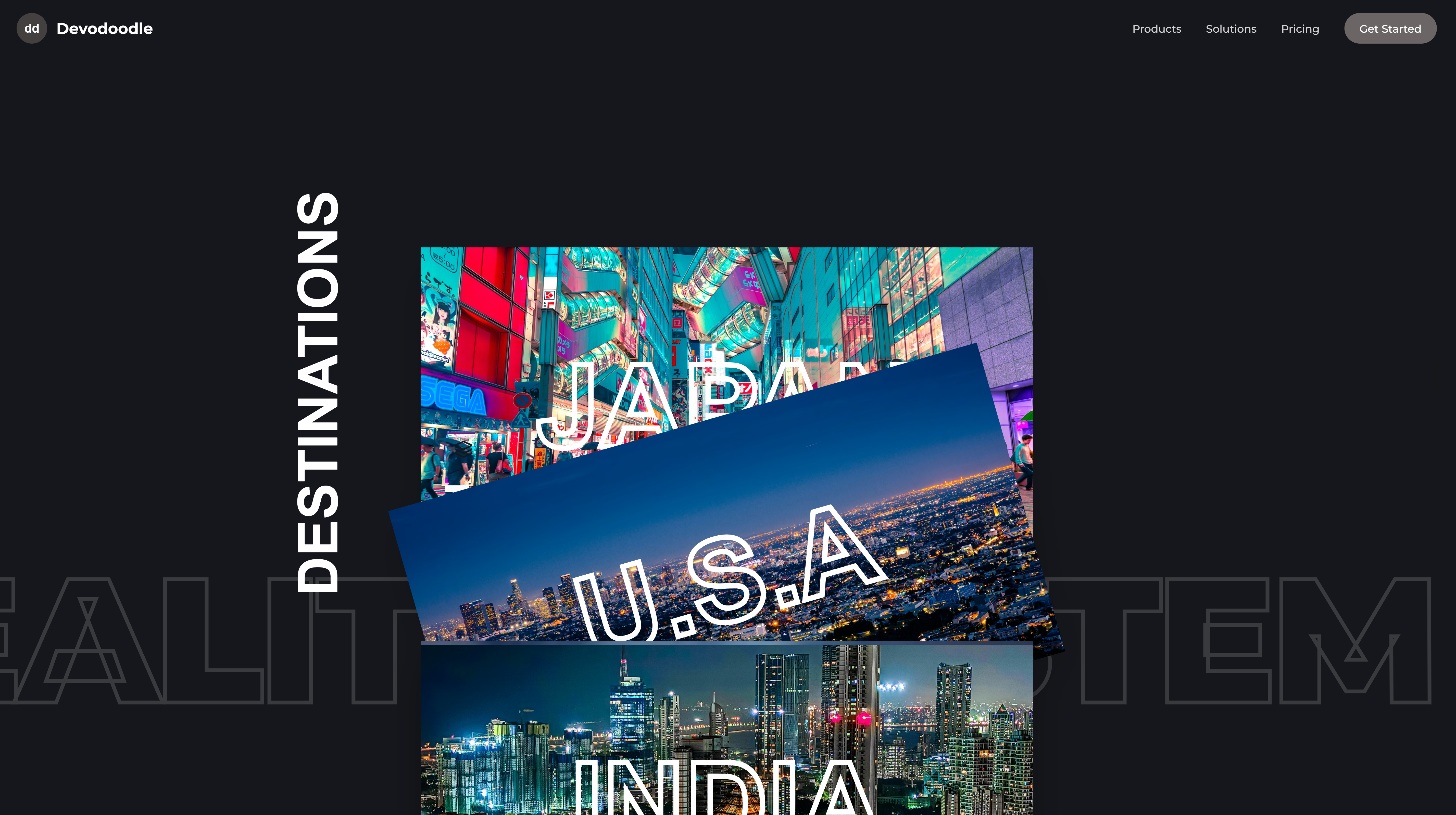 Landing Page - Animated 3d animation branding graphic design landing page logo motion graphics ui webpage webpages website