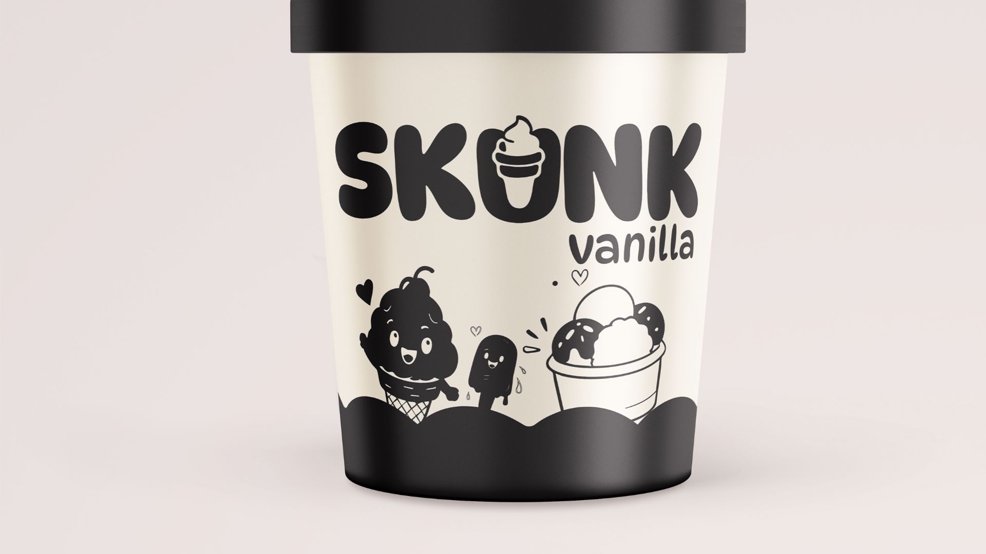 SKUNK ICE CREAM BRANDING branddesign brandguidelines branding designportfolio graphic design graphicdesigner logo logodesign visualidentity