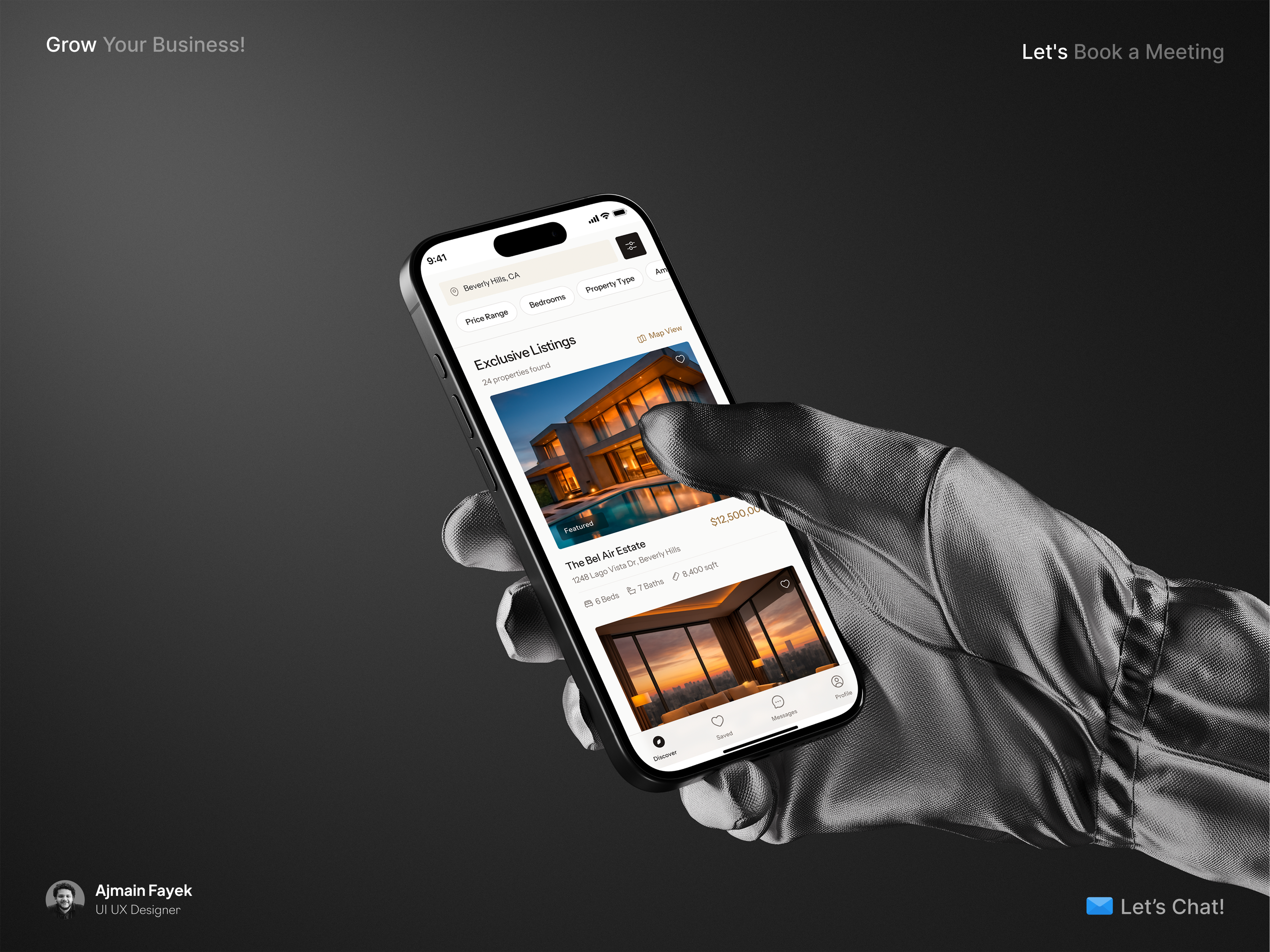 Property Browsing Experience (MVP) 3d animation branding graphic design logo minimalui mobileappdesign motion graphics productdesign propertyapp realestateapp realestatedesign startupdesign ui uidesign uiuxdesign uxdesign