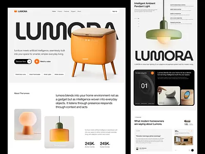 Smart Home AI Landing Page | IoT Product Experience UI UX Design ai artificialintelligence b2c branding ecommerce figma industrialdesign interface iot landingpage minimaldesign productdesign productpage smart home startup uidesign uiux uxdesign webdesign website