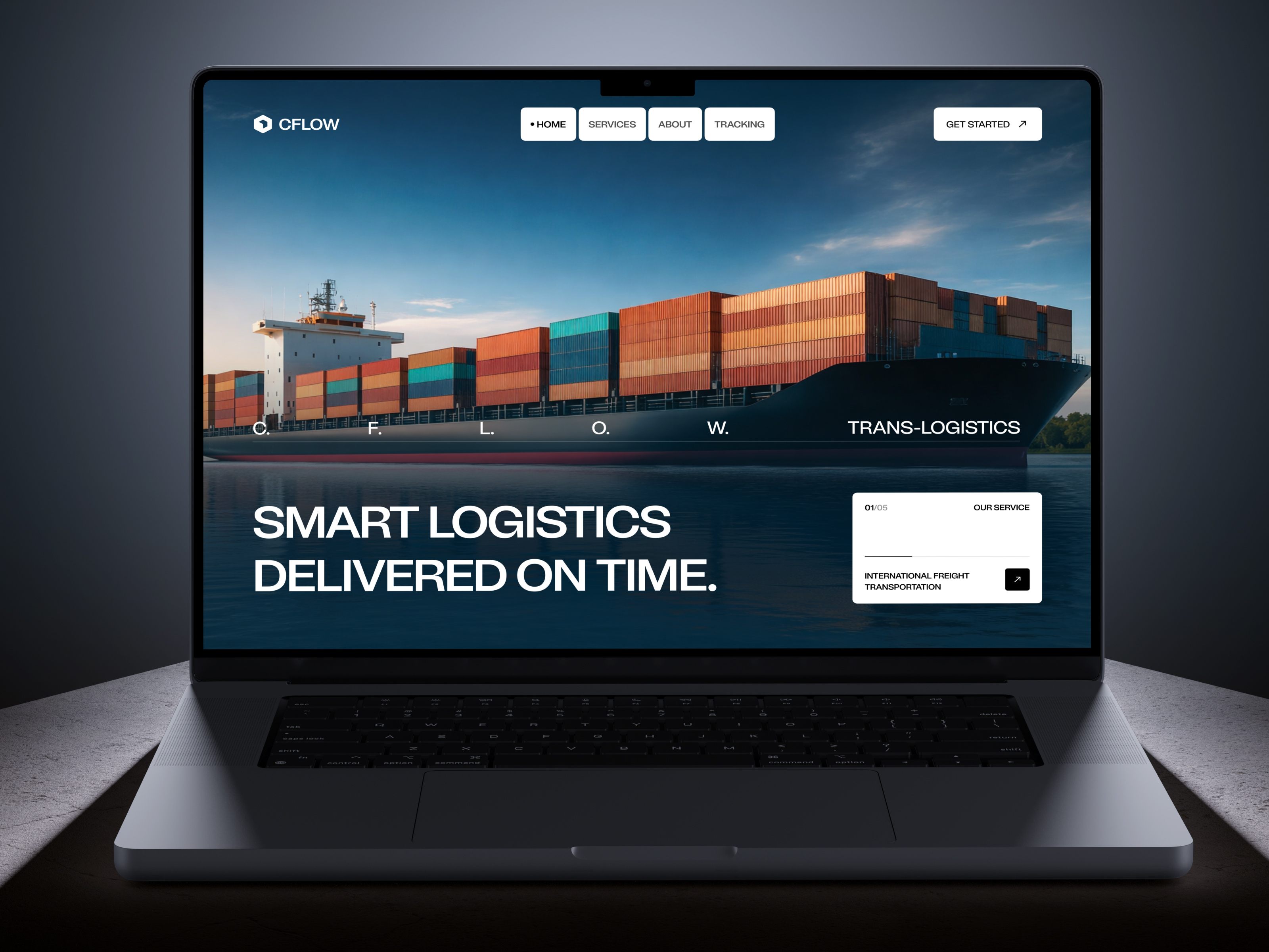 Example of Logistics & Supply Chain Website UI/UX