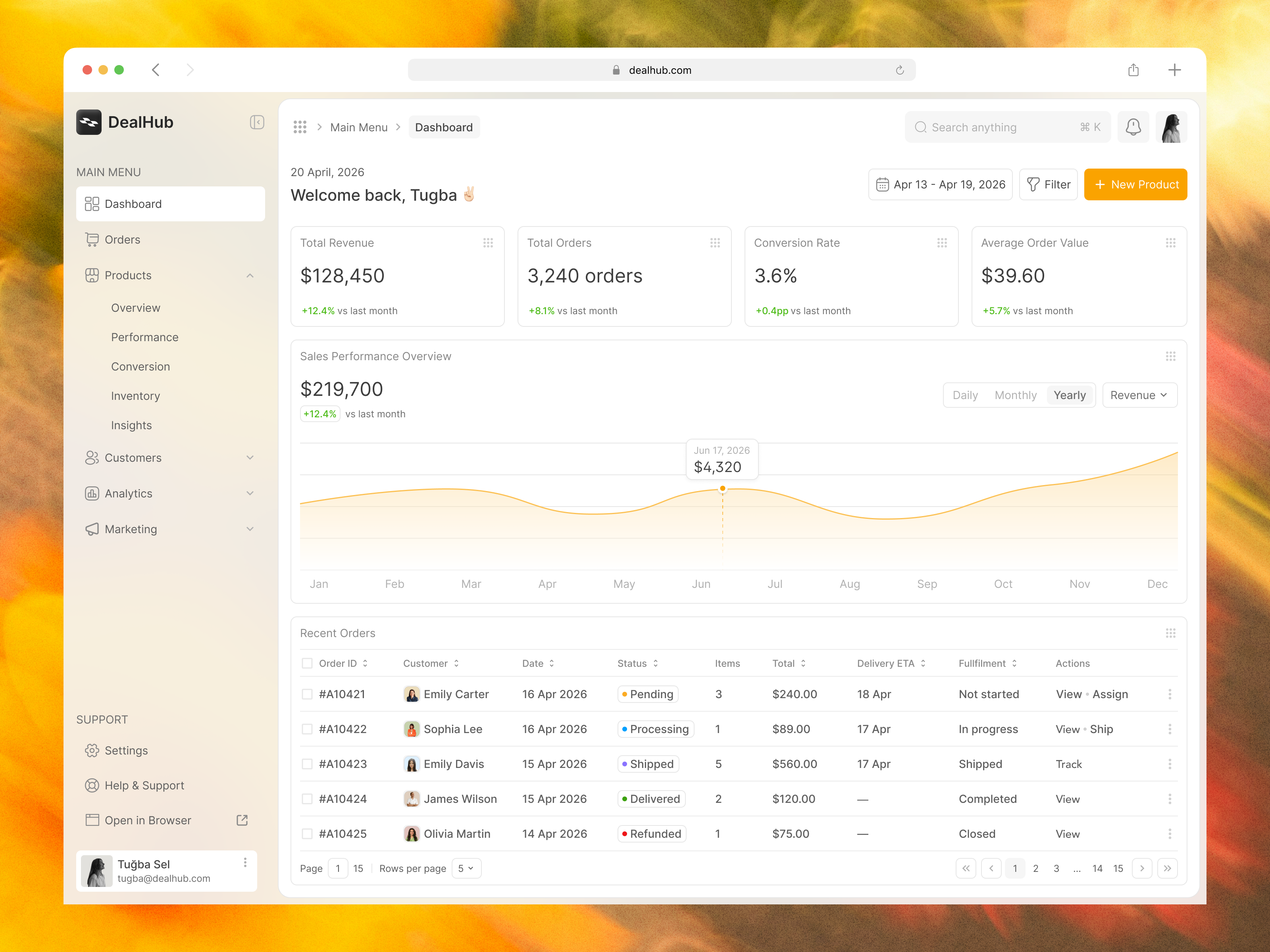 Sales Analytics Dashboard