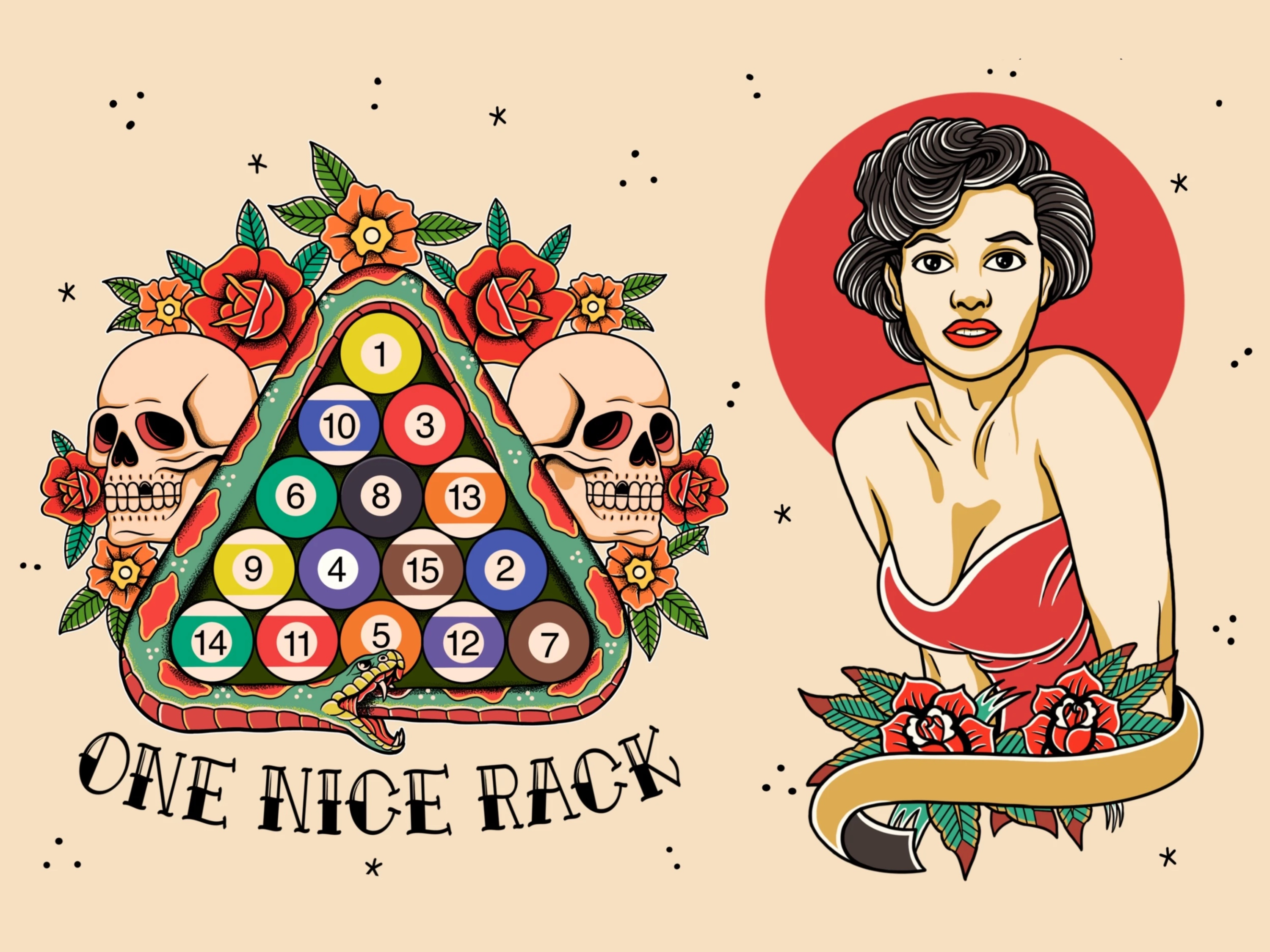 Example of Traditional Tattoo Old School Design