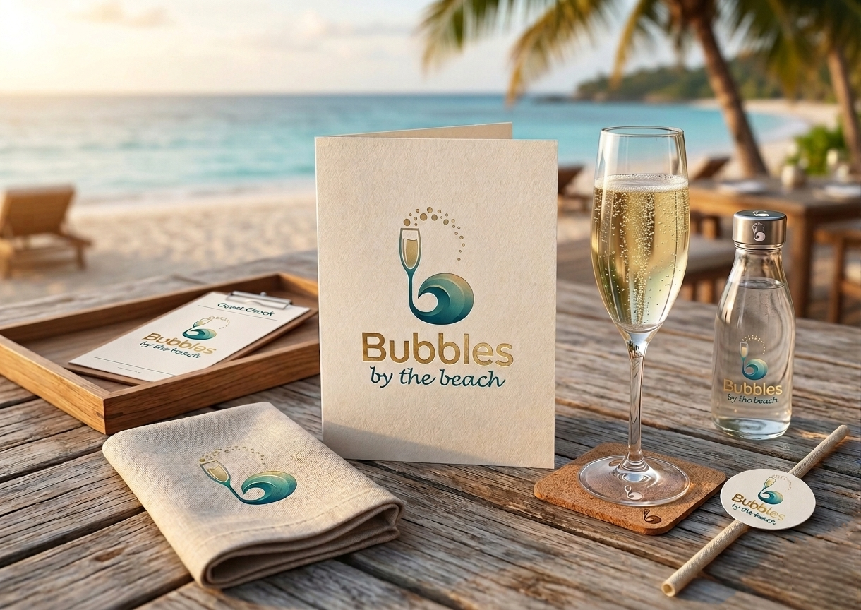 Bubbles by the Beach — Premium Restaurant Identity