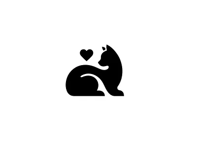 Tender Paws animal black branding cat graphic design logo minimal