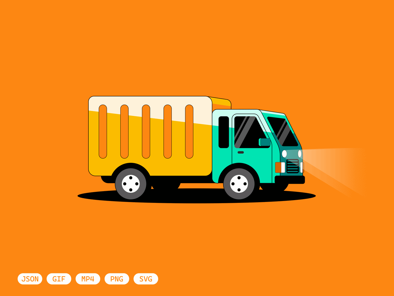 Delivery Motion Loop 3d animation delivery figma interactiondesign json logistics loopanimation microinteractions motion graphics motiondesign motionstudy movement svg transportation ui uidesign uxdesign vehicle