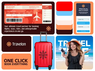 Travelon — Travel Branding & Visual Identity app design branding case study dribbble shot graphic design identity design logo logo design minimalist logo portfolio travel app travel branding user interface ux ui vector design visual identity
