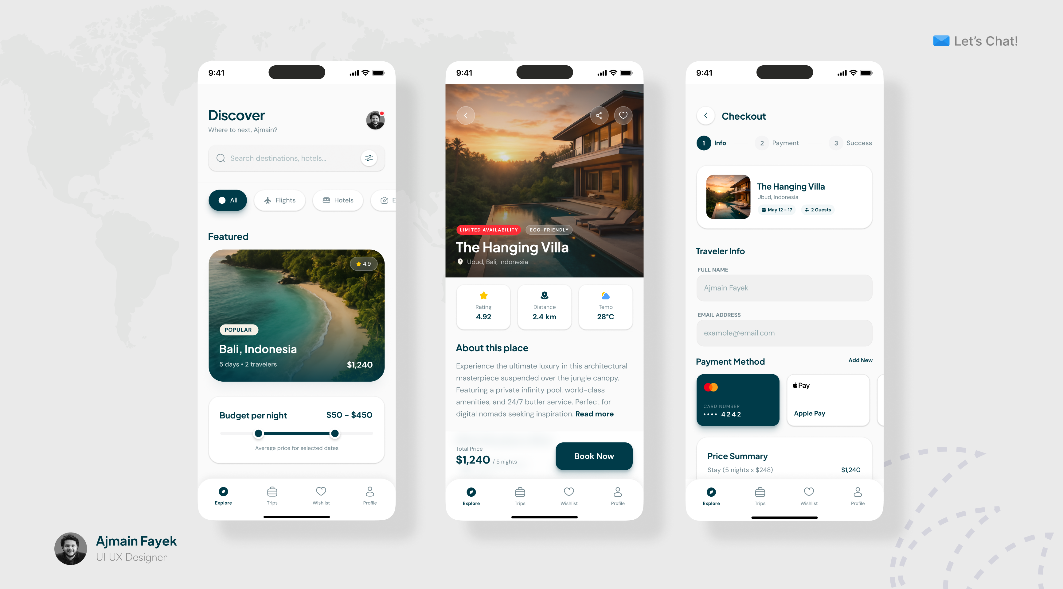 Example of Mobile App UI UX Design