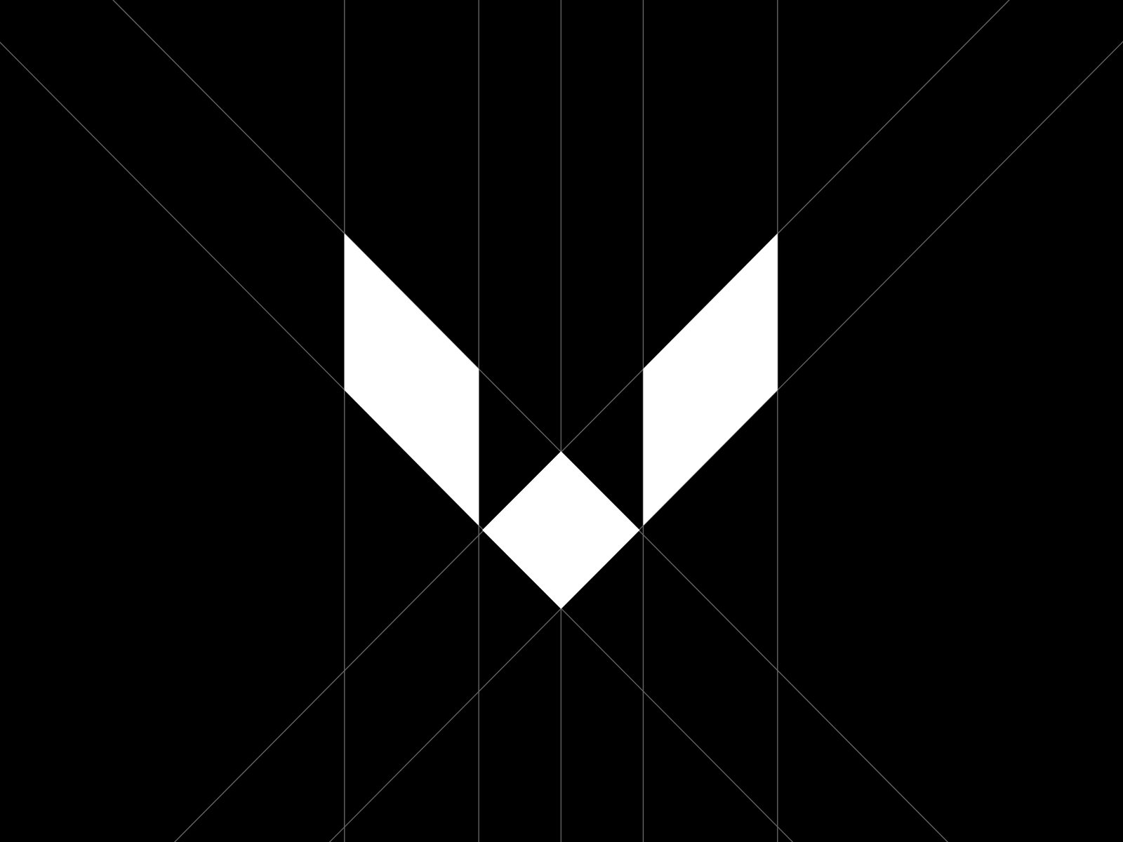 V Logo Symbol