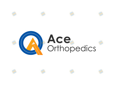 Orthopedic clinic logo design "Ace Orthopedics" brand branding creative design doctor illustration logo logodesign medical logo minimal modern orthopedic orthopedic clinic orthopedic logo vector