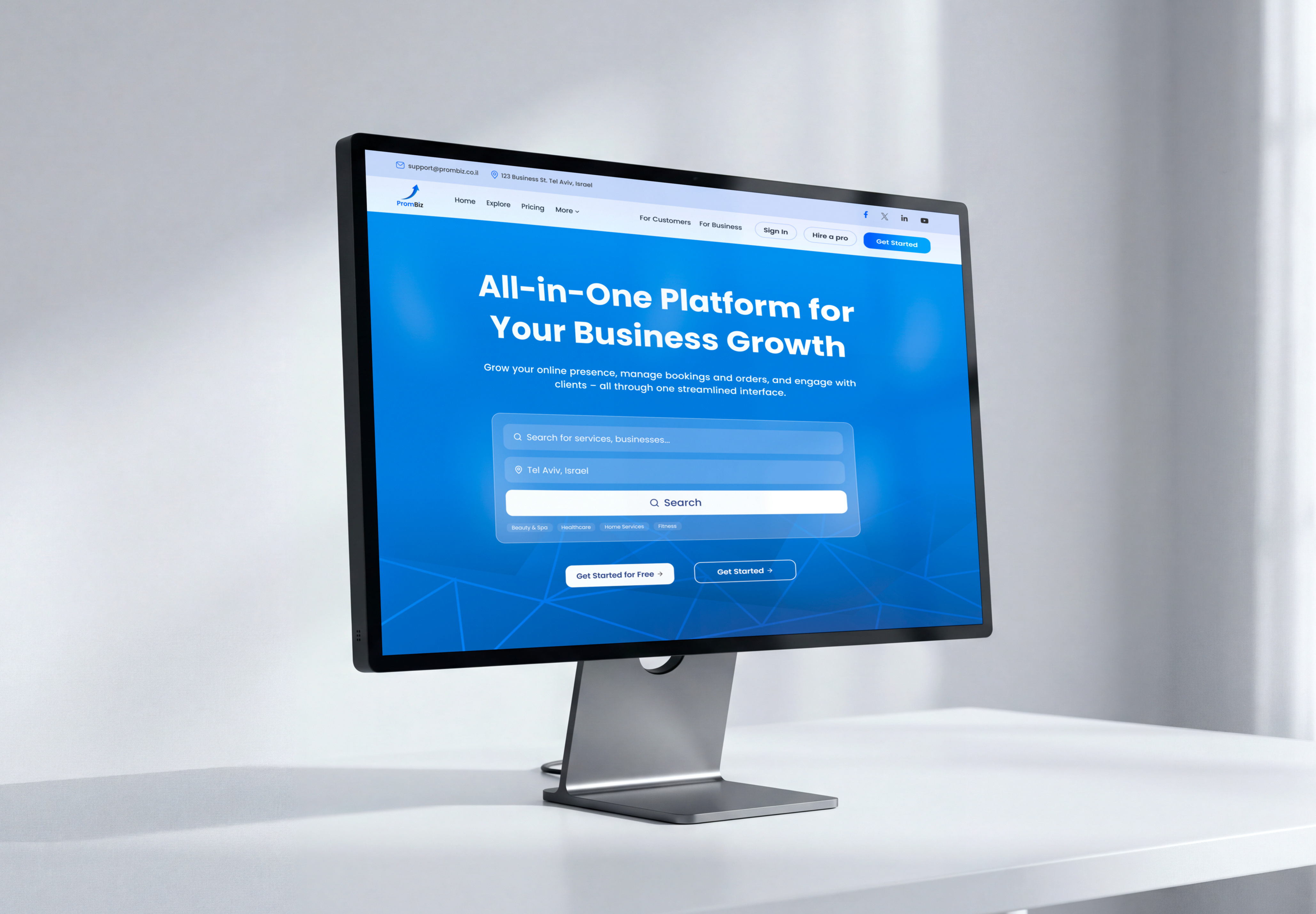 PromBiz | Business Growth Website UI/UX b2b business business growth design dribbble figma graphic design landing page landing page design ui ui design uiux user experience user interface ux ux design web design website website design