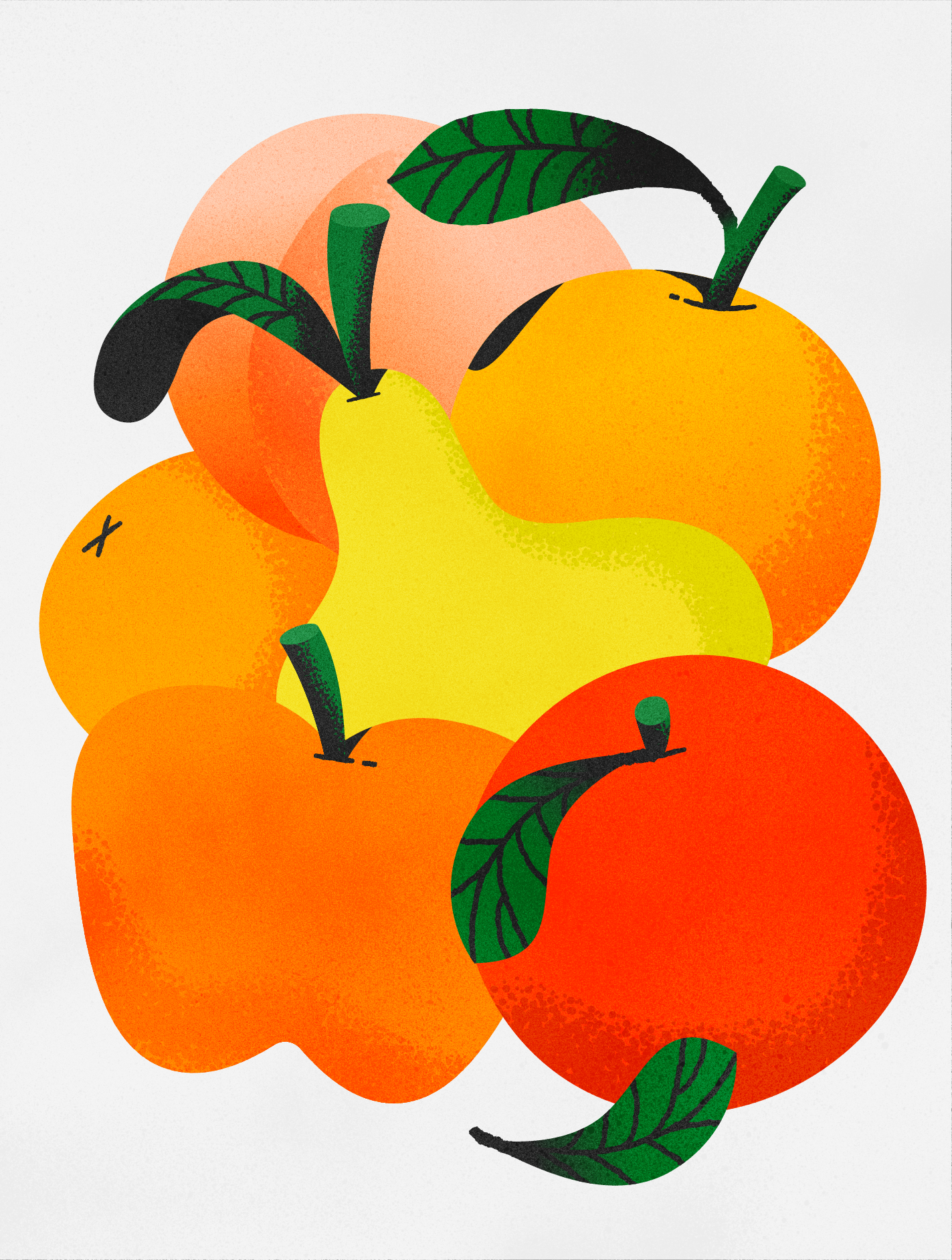 a fruity bundle art branding character design illustration logo plants procreate texture ui