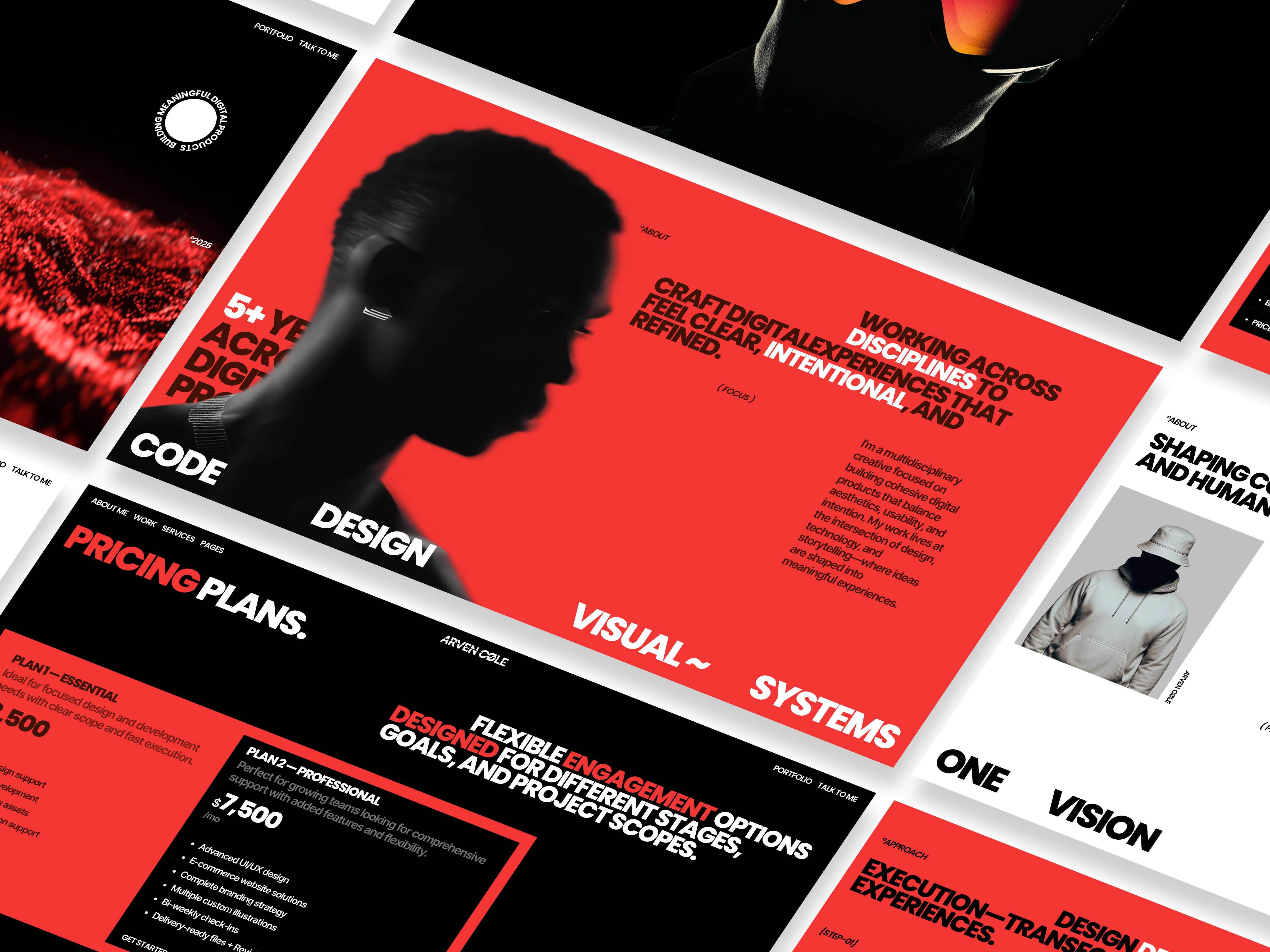 Arven - Portfolio Website for Free! agency website design portfolio framer template free framer template free portfolio landing page portfolio template portfolio website ui web design website design
