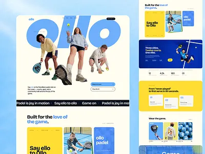 Where Energy Meets Elegance — A Padel Experience Reimagined design landingpage ui ux
