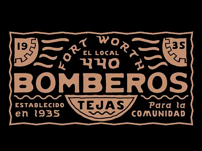 Fort Worth Bomberos bomberos brand and identity firefighter graphic design