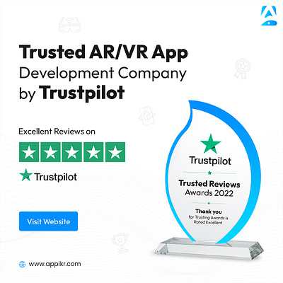 TrustPilot Review acheivement appikrlabs awards awardwinning certification feedback review