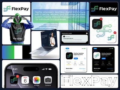 flexpay brand identity design branding graphic design logo