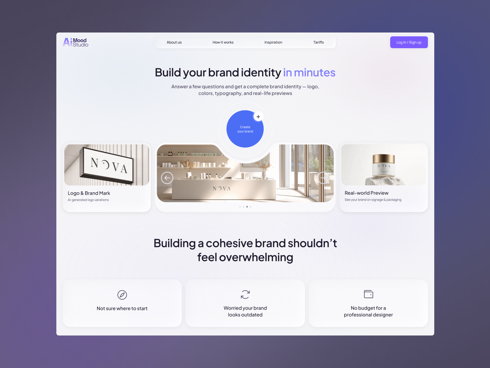 AI Mood Studio | Hero section